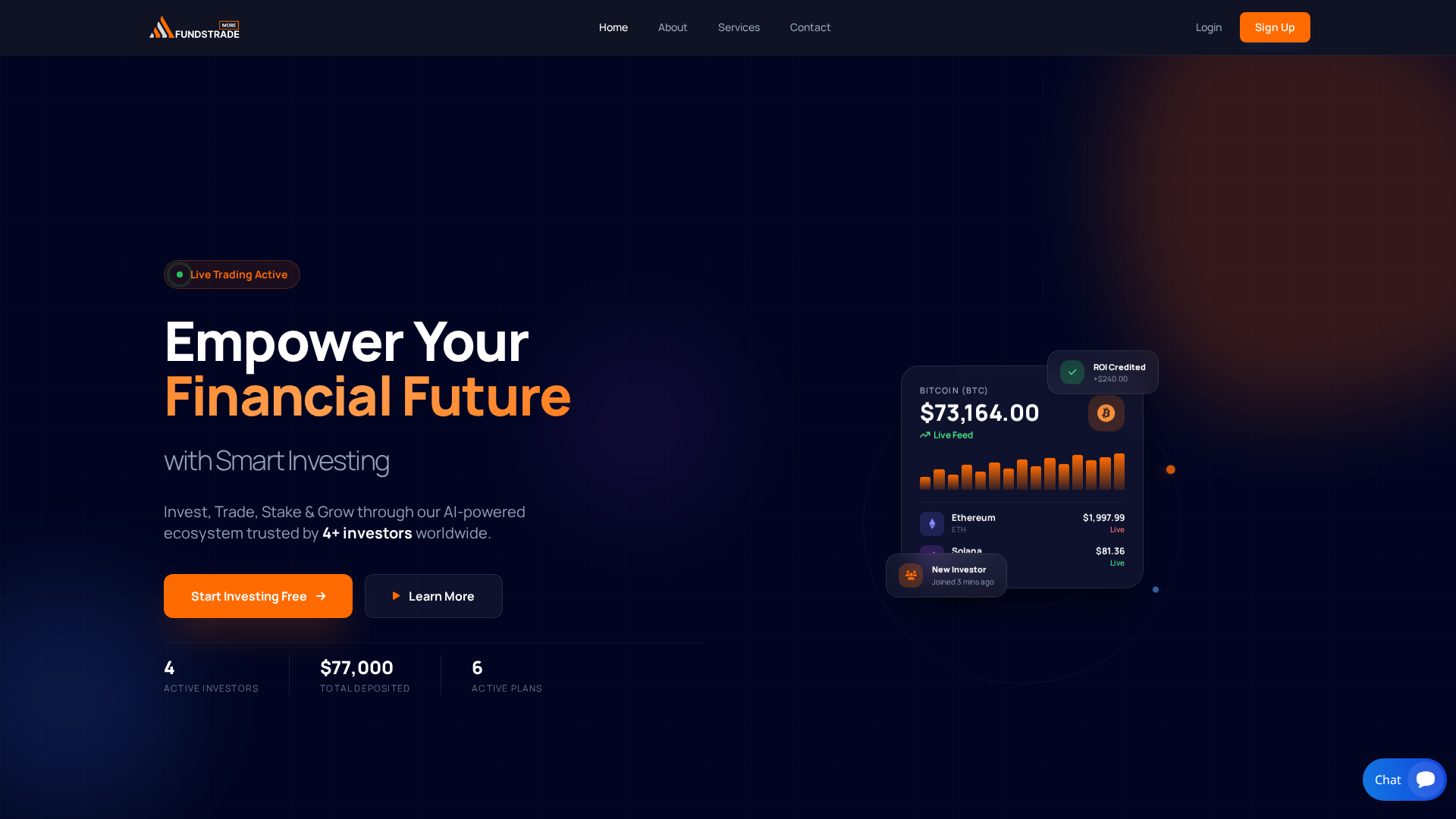 Screenshot of morefundstrade.com