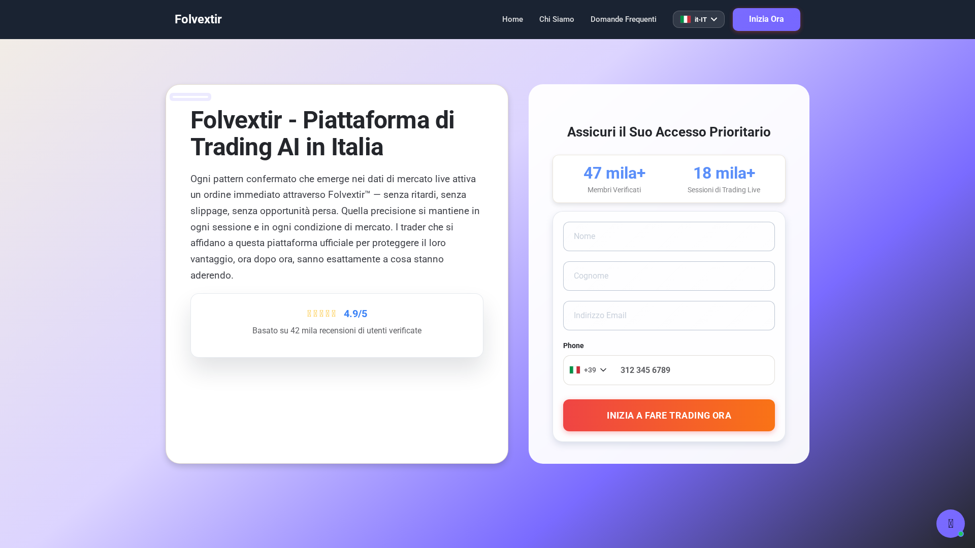 Screenshot of folvextir-it.com