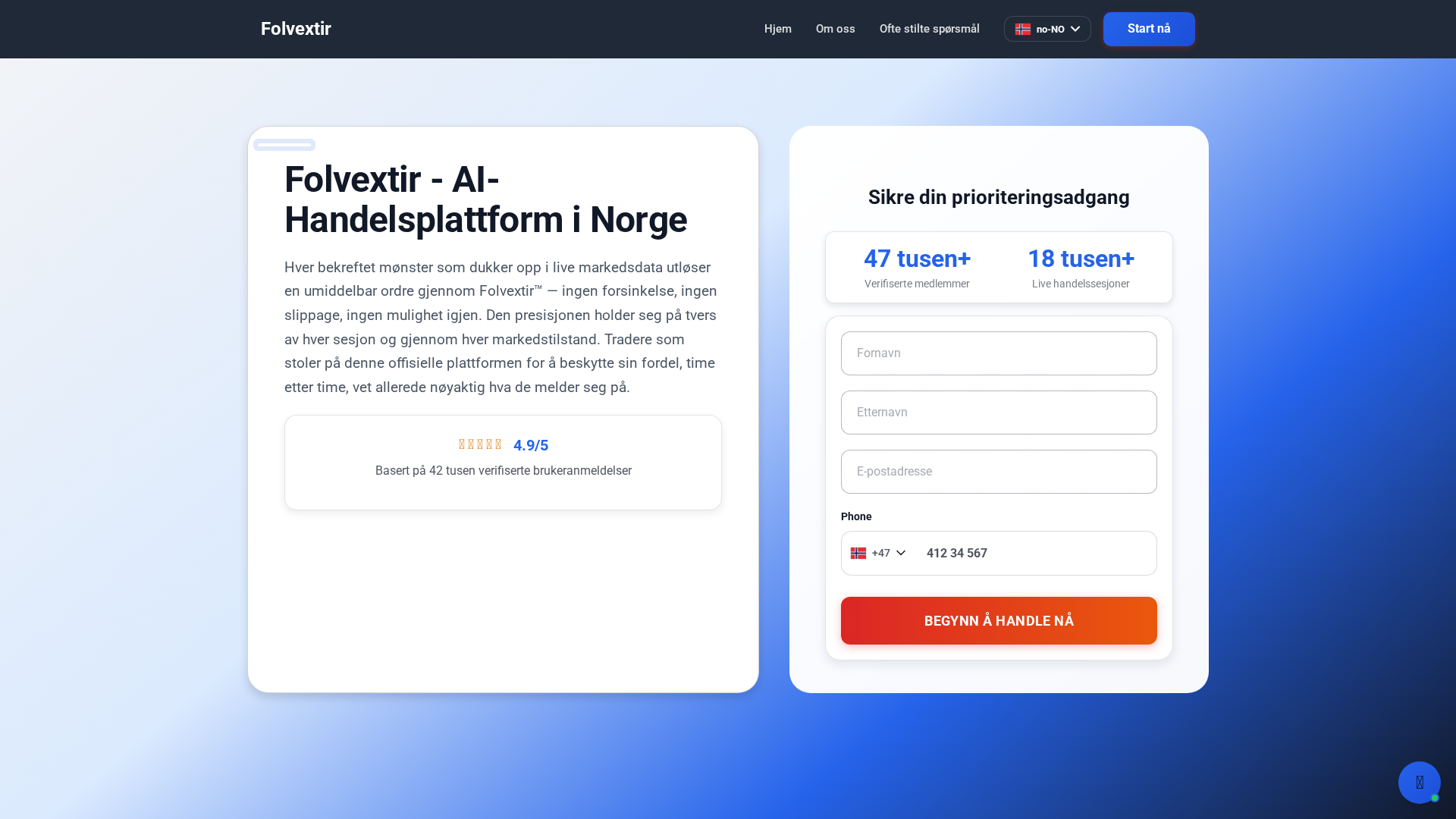 Screenshot of folvextir-no.com