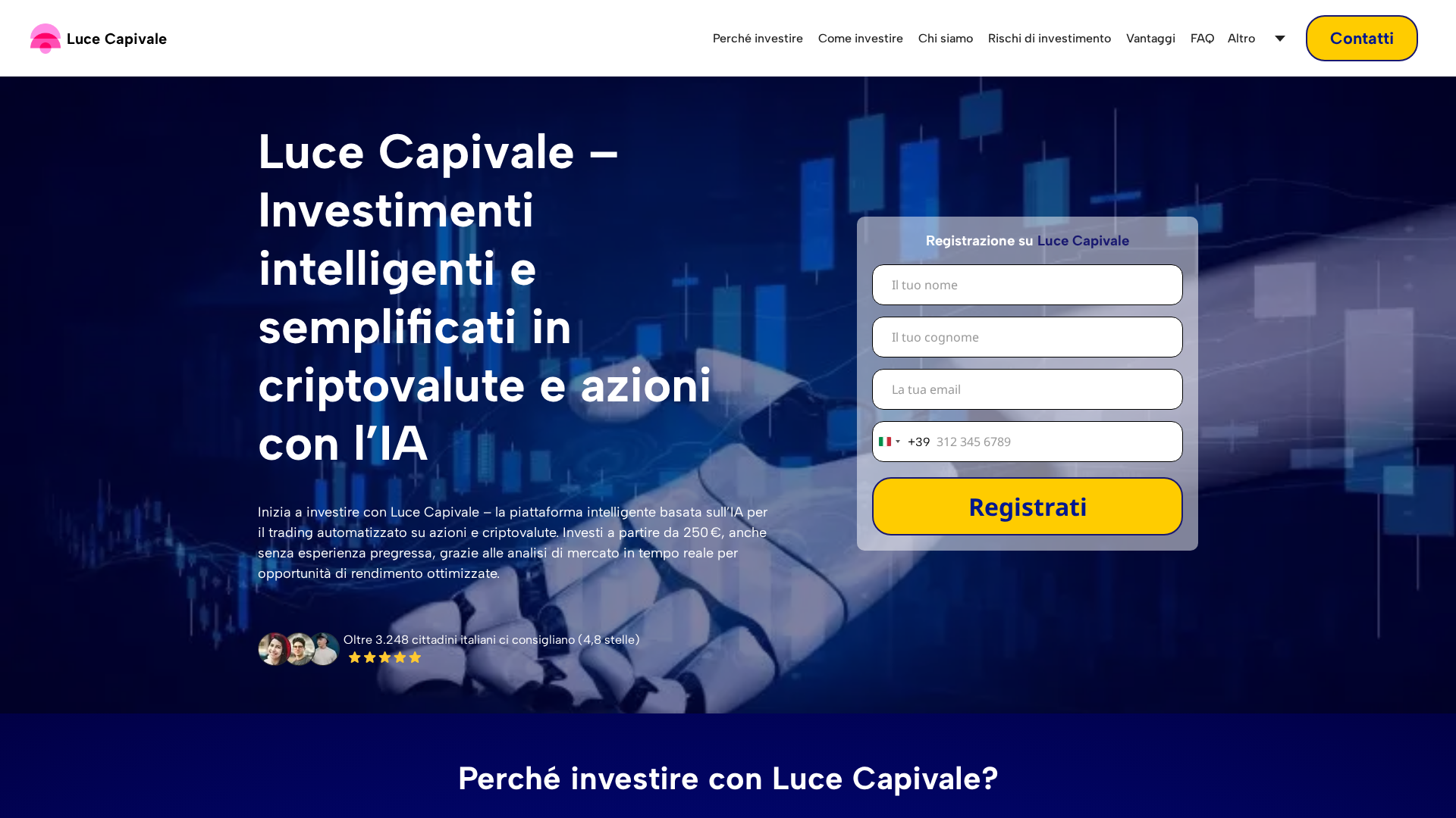 Screenshot of lucecapivaleia.com