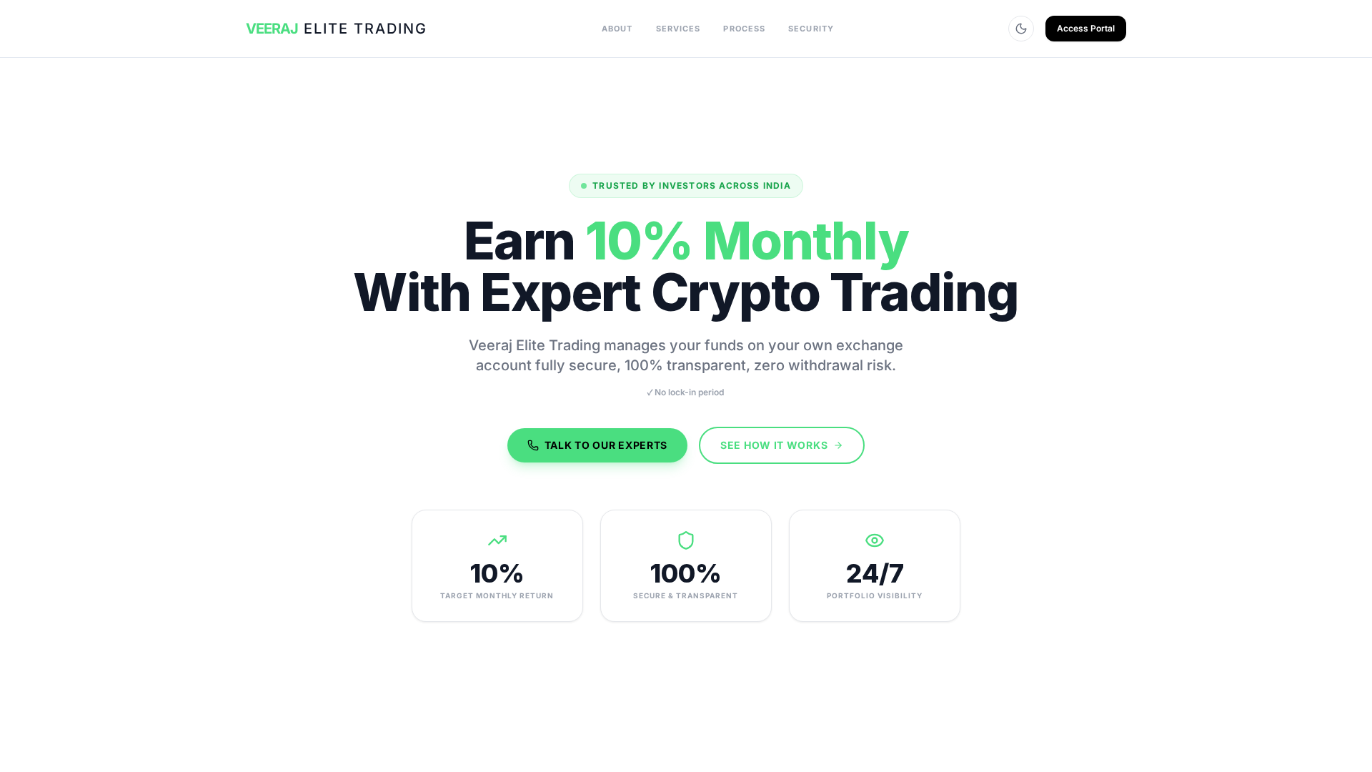 Screenshot of veerajelitetrading.com