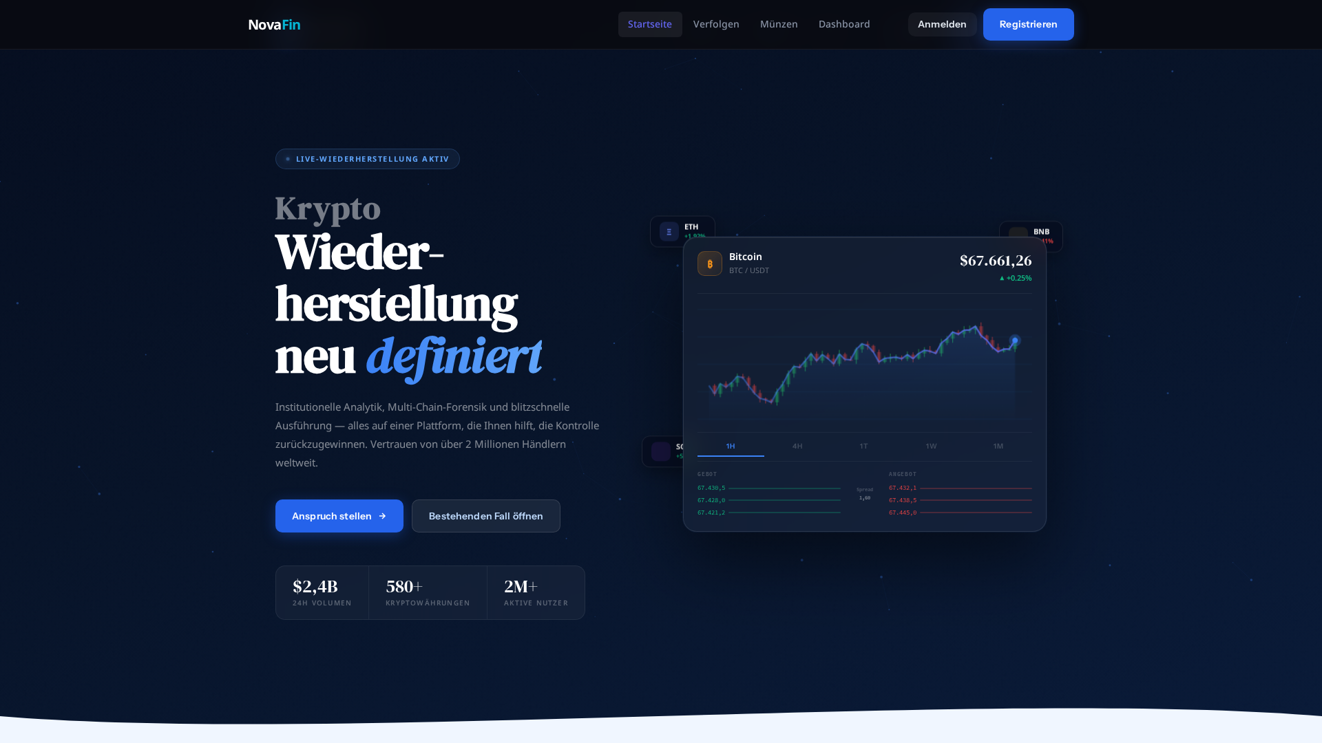 Screenshot of novafin.org