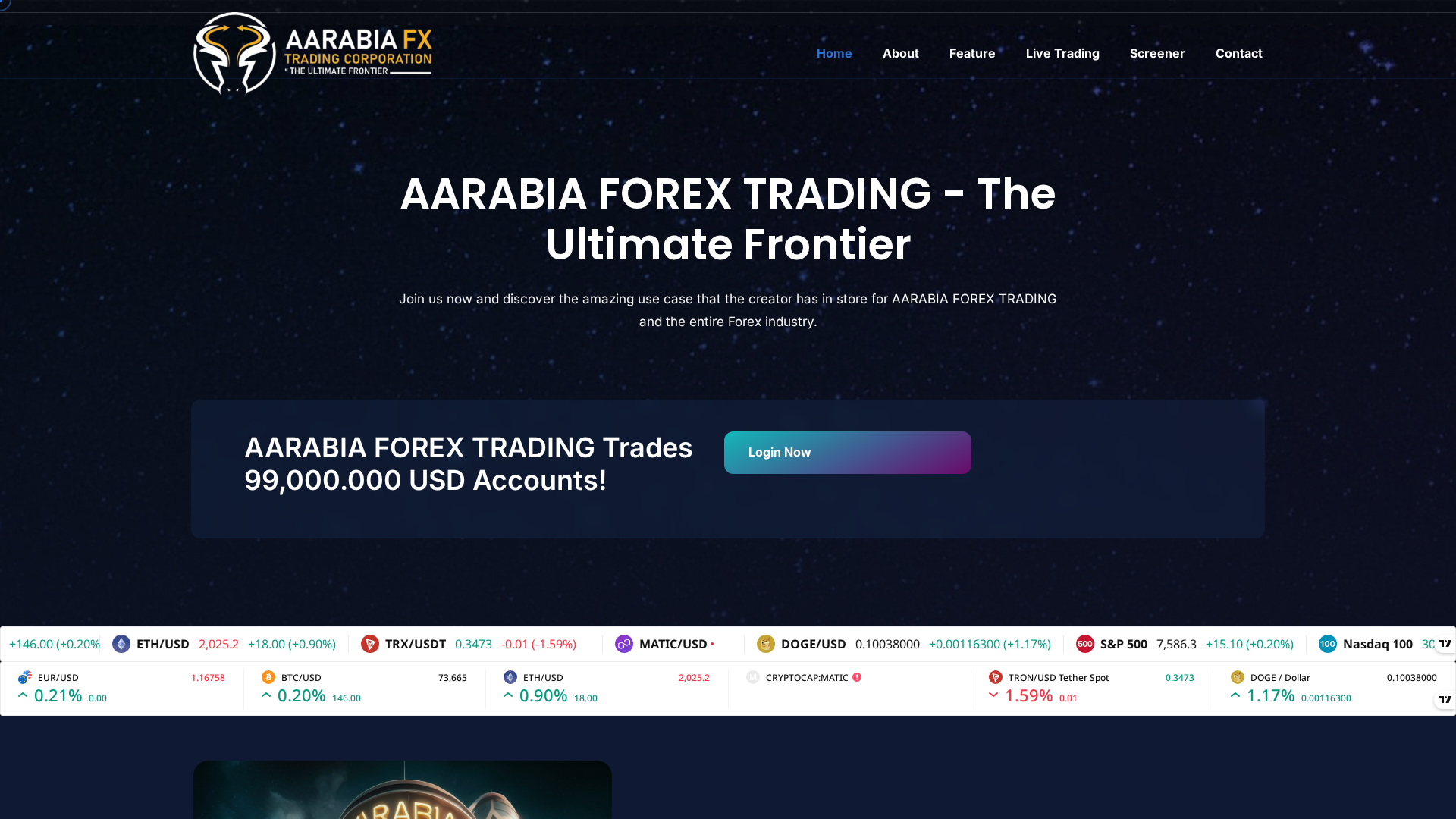 Screenshot of aarabiafxpro.live