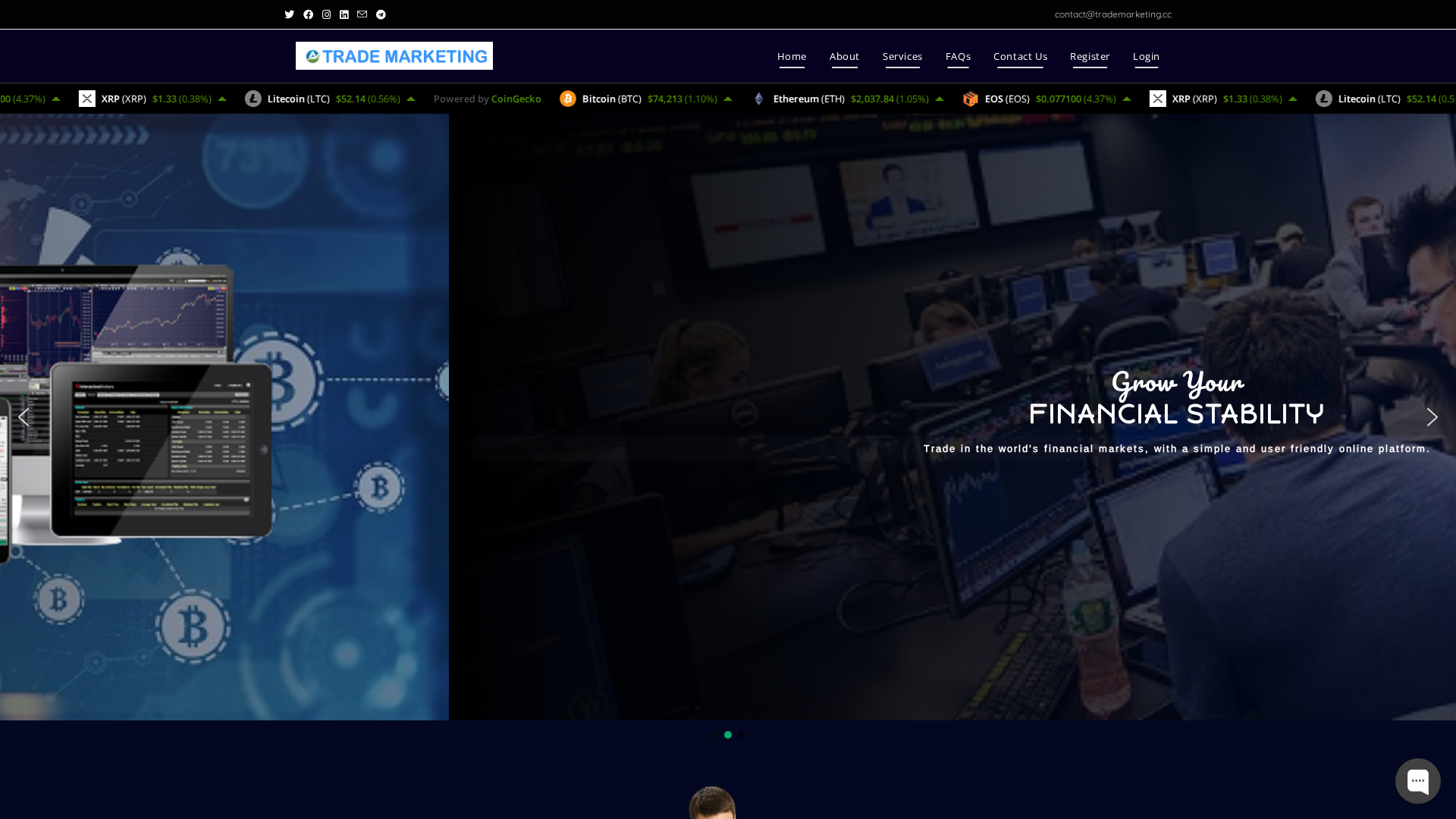 Screenshot of trademarketing.cc