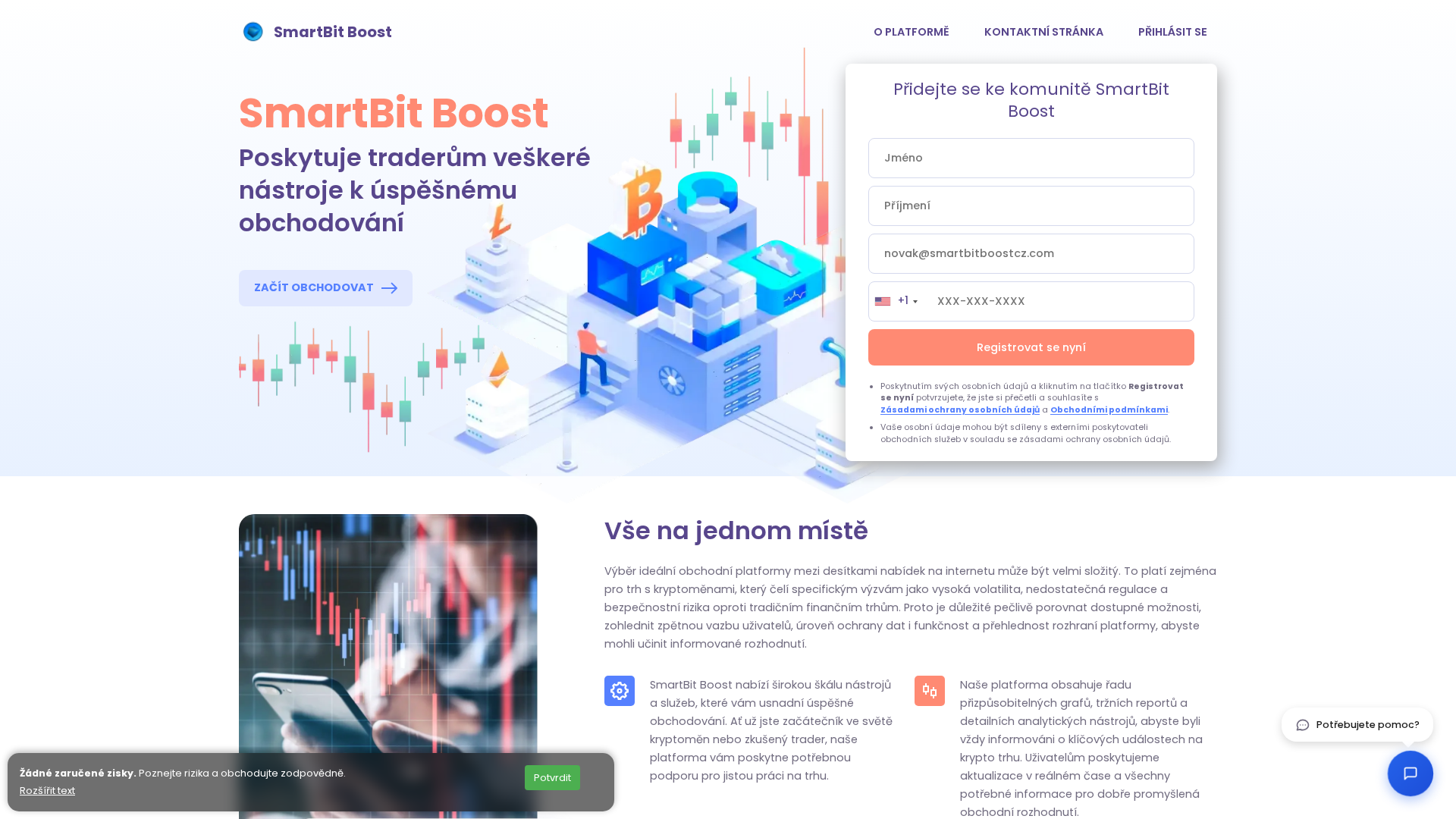 Screenshot of smartbitboostcz.com