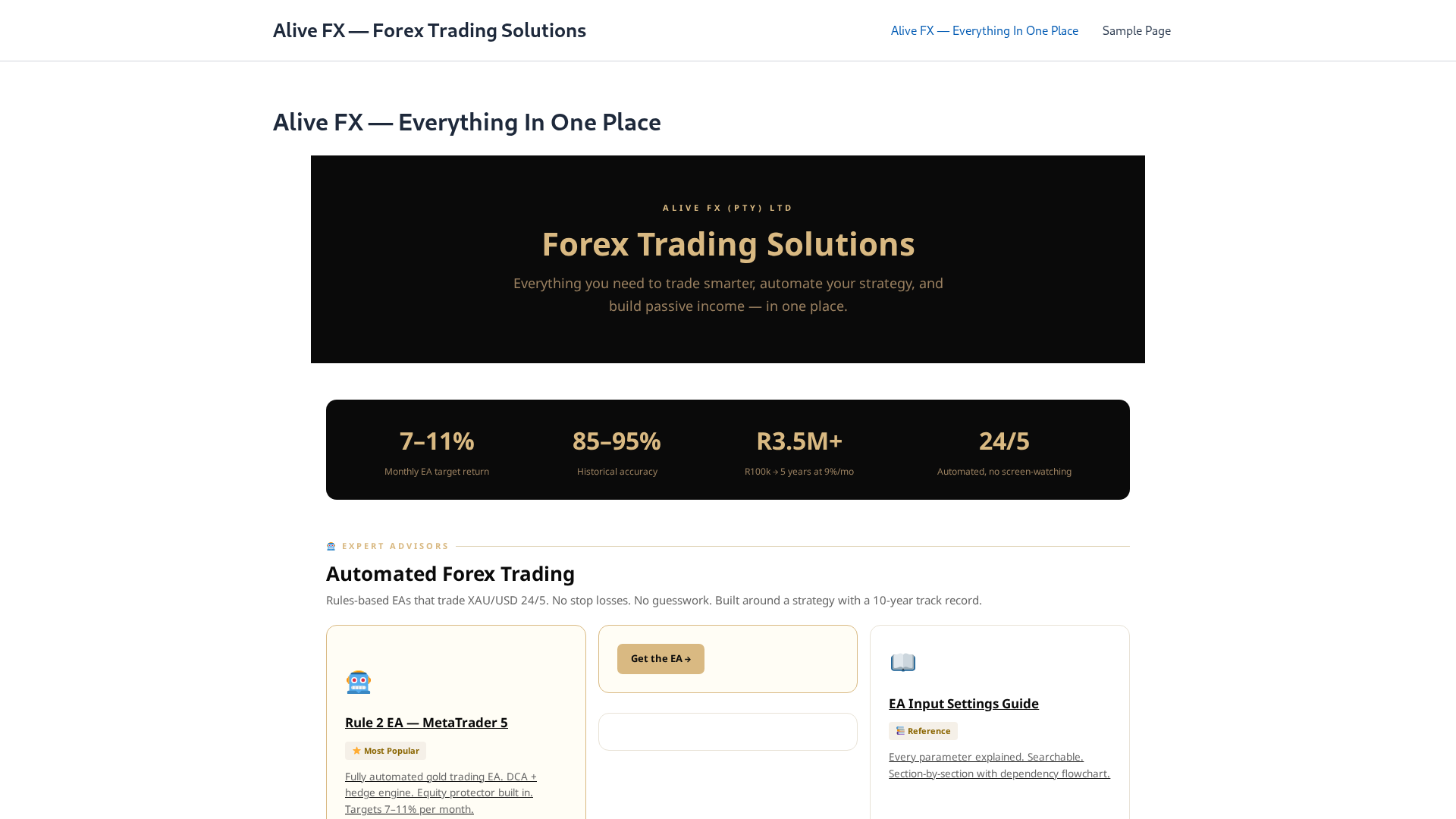 Screenshot of forex-trading-solutions.com