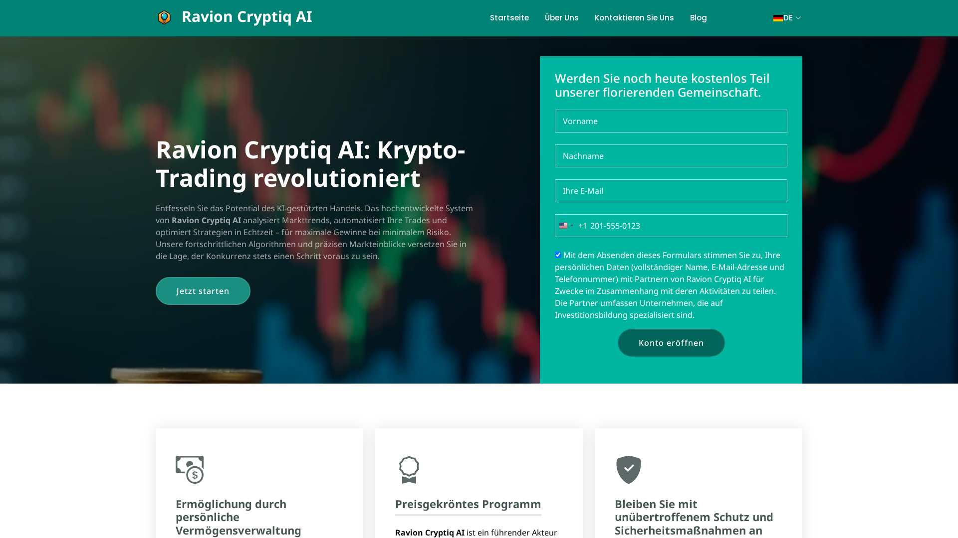 Screenshot of ravioncryptiqai.net