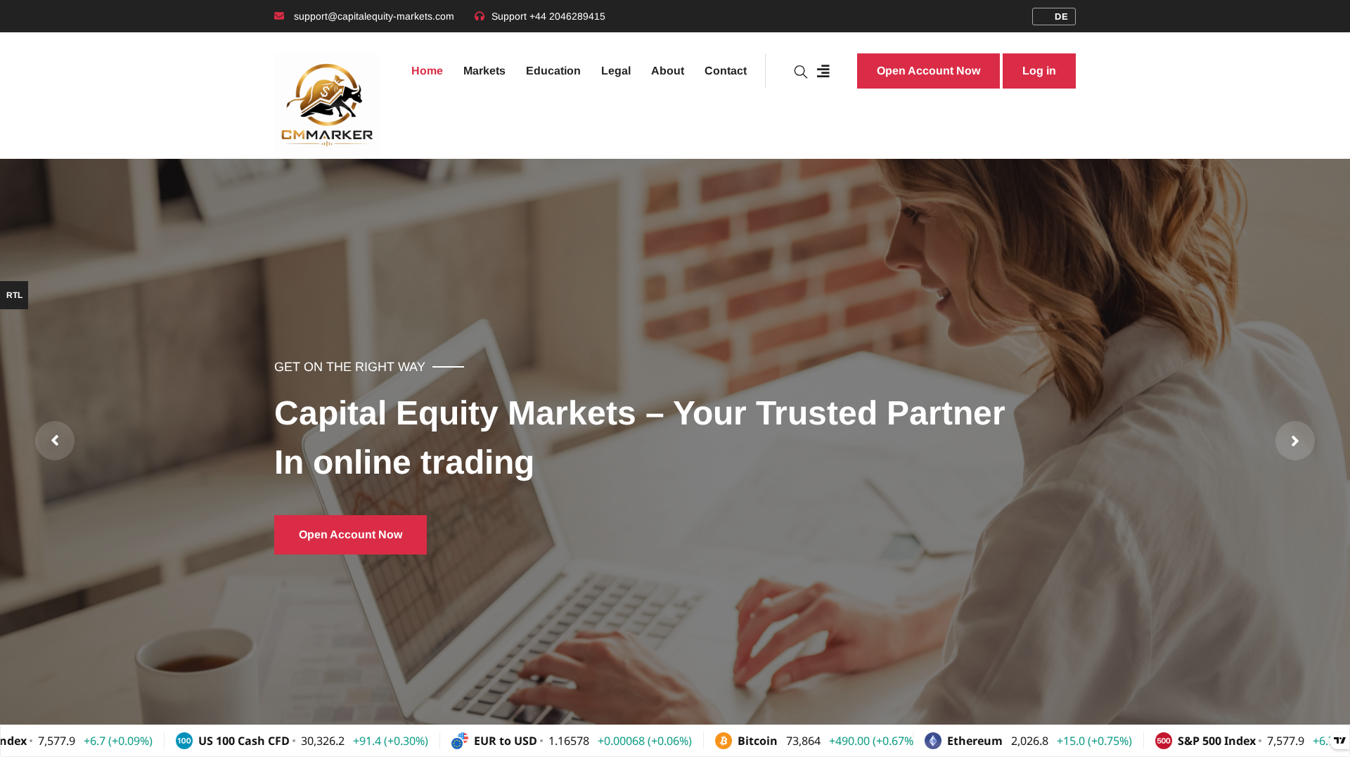 Screenshot of cem-markets.io