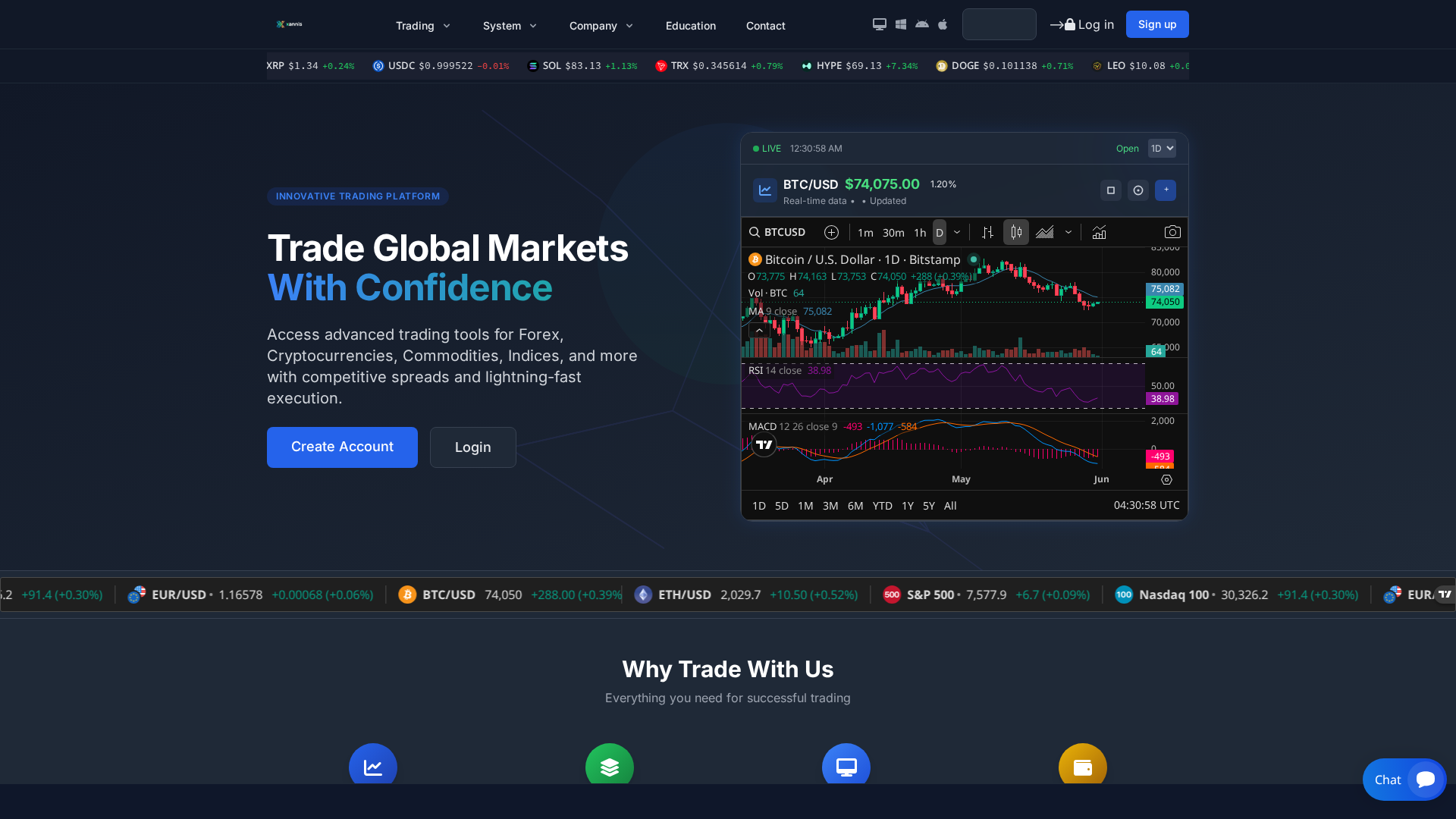 Screenshot of xannis.live