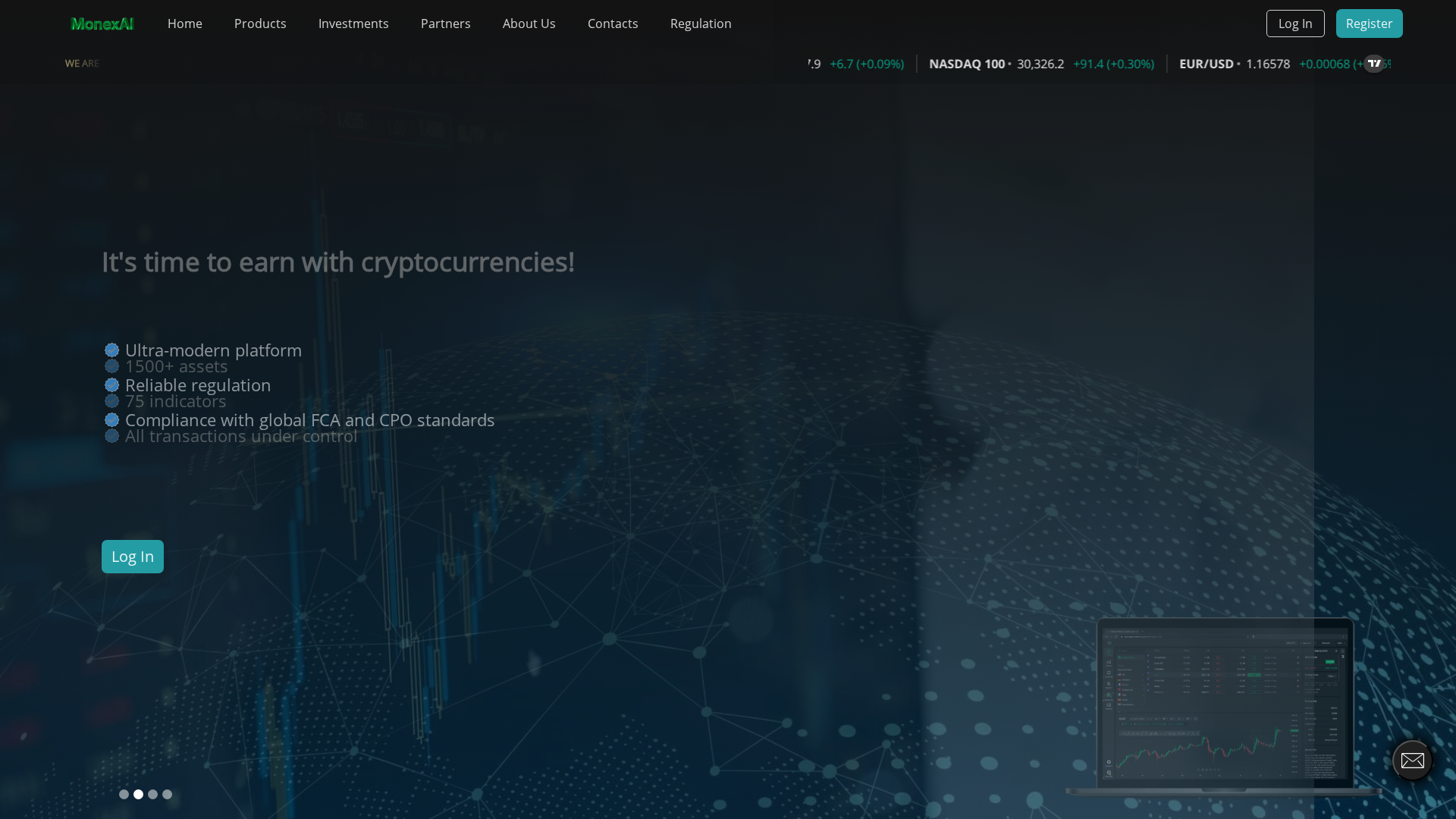 Screenshot of monexai.tech