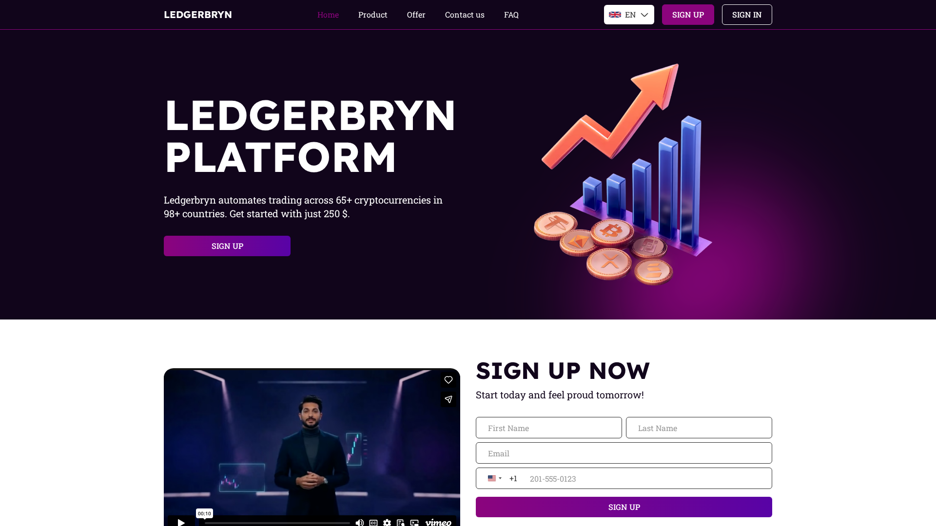 Screenshot of ledgerbryn.net