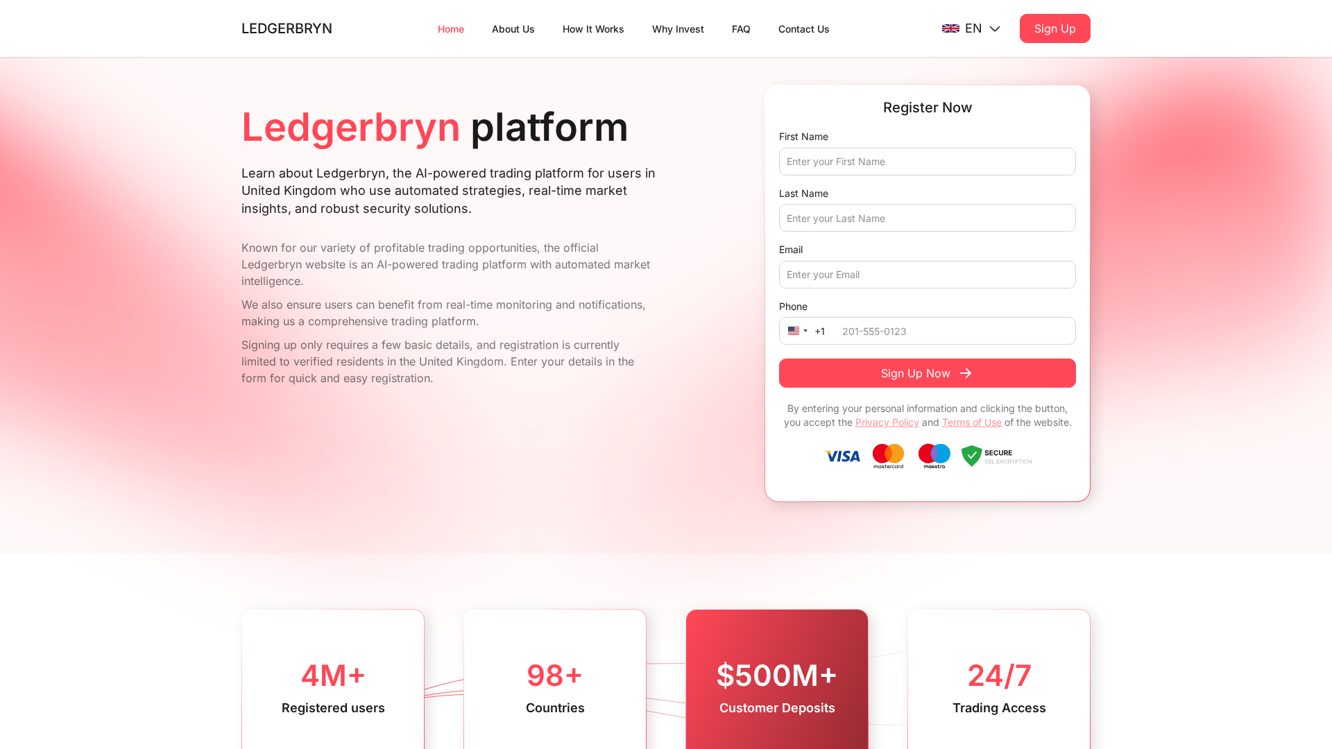 Screenshot of ledgerbryn.com