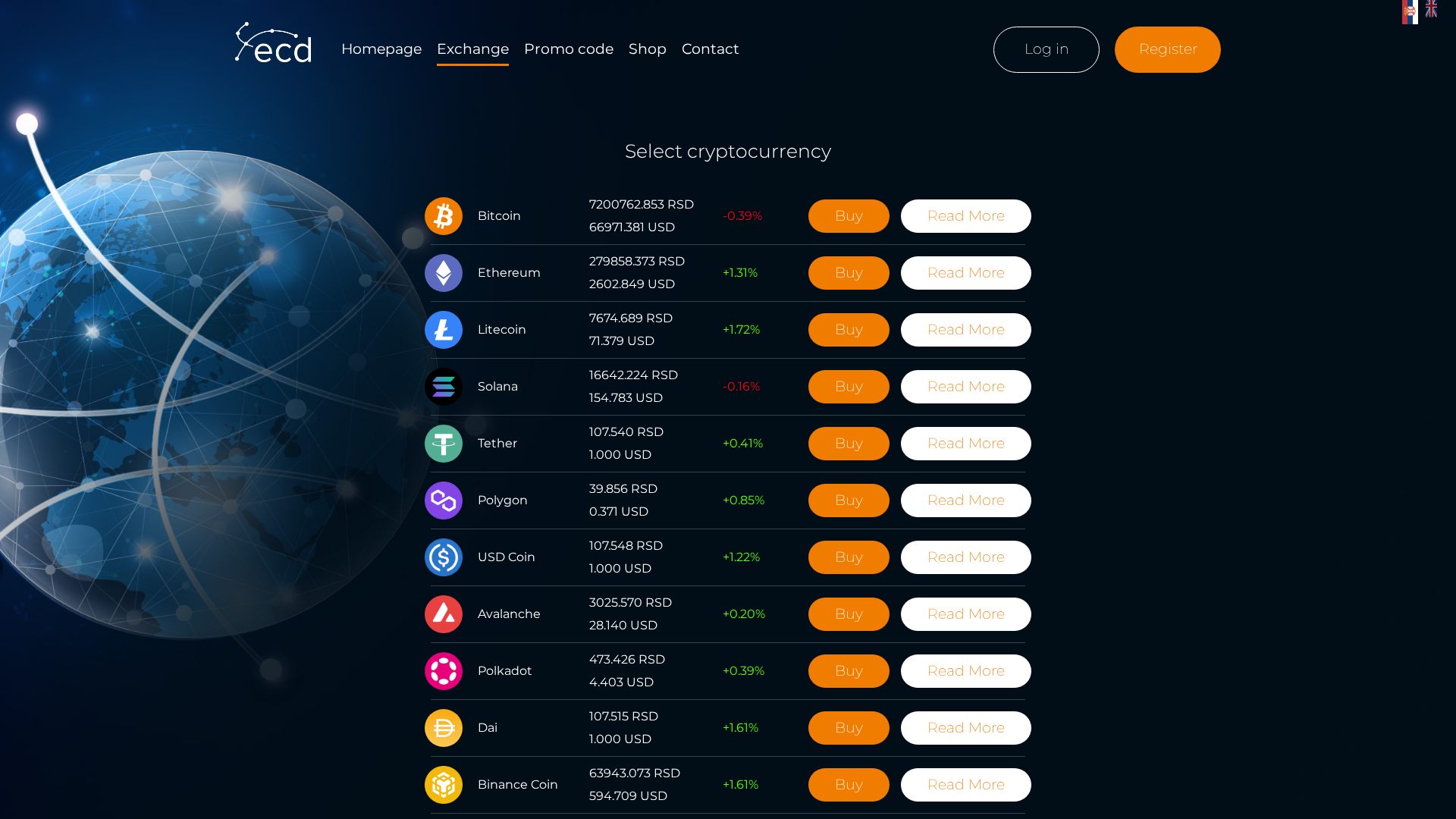 Screenshot of exchange-ecd.cc