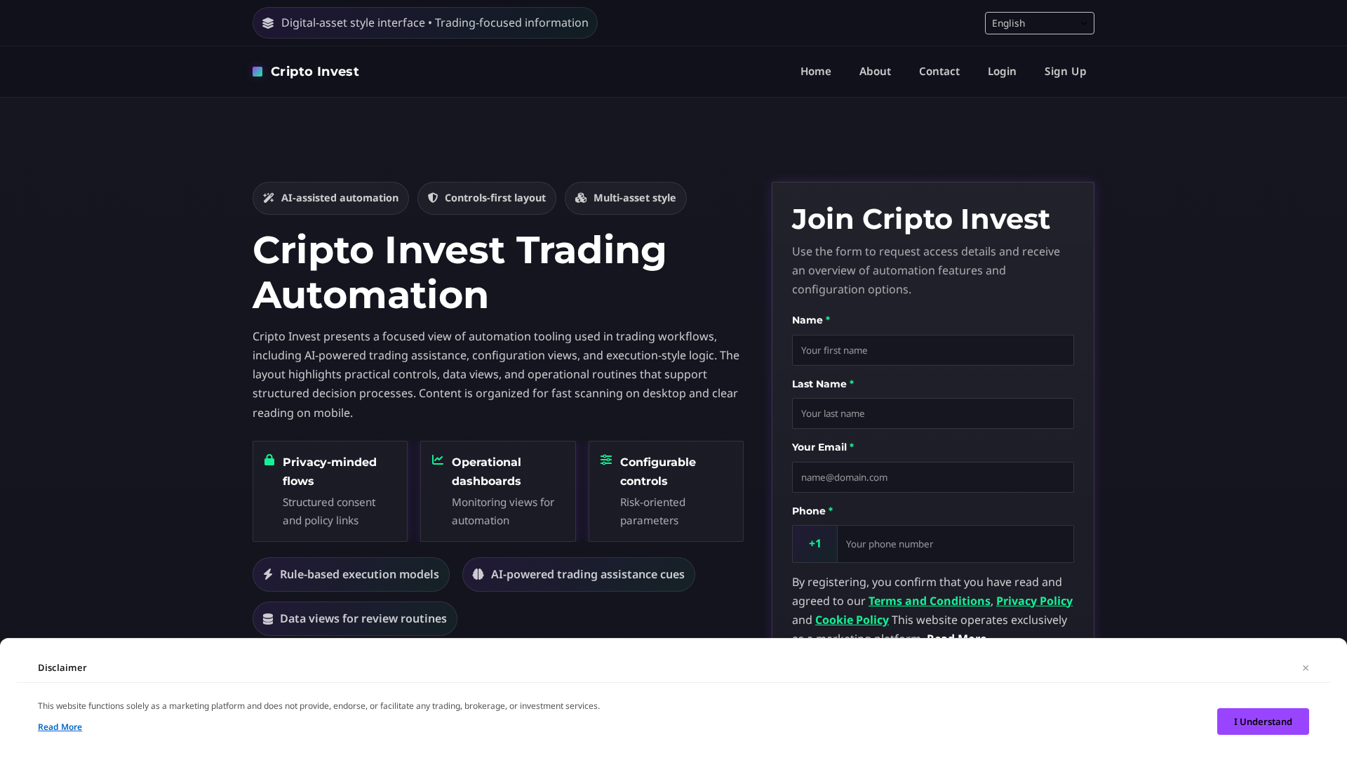 Screenshot of criptoinvest.click