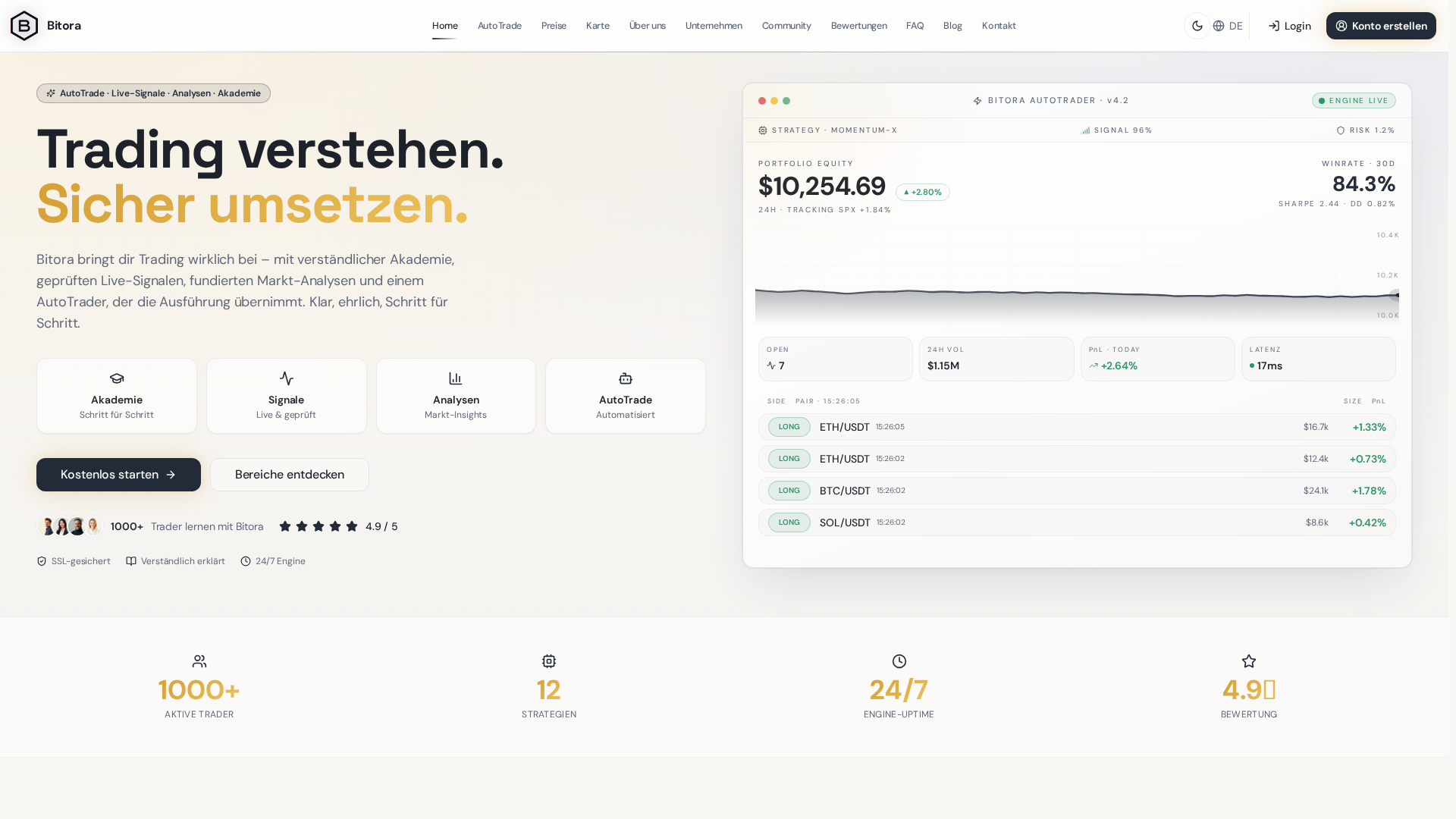 Screenshot of swissbitora.net
