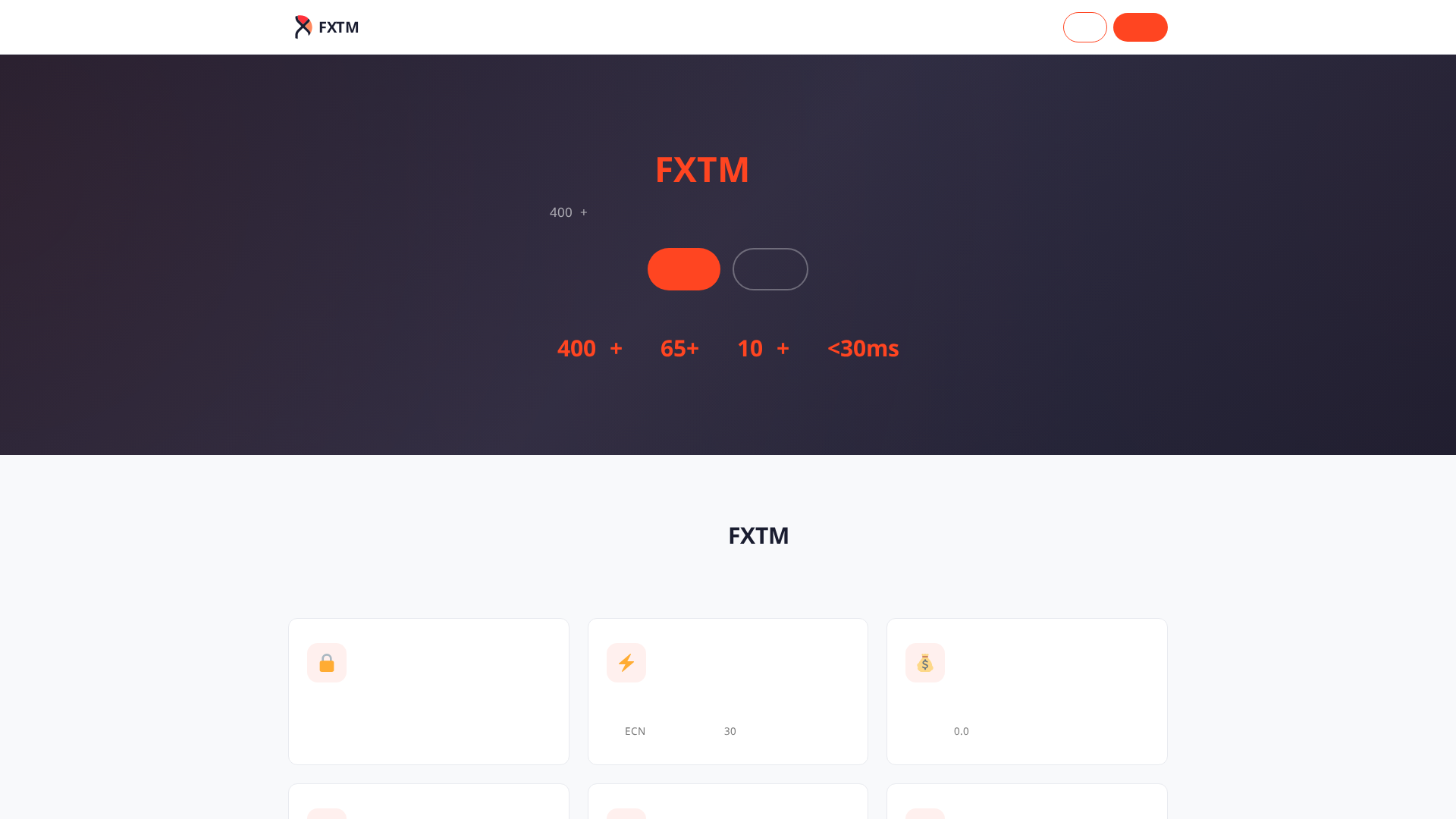 Screenshot of fxtm365.com