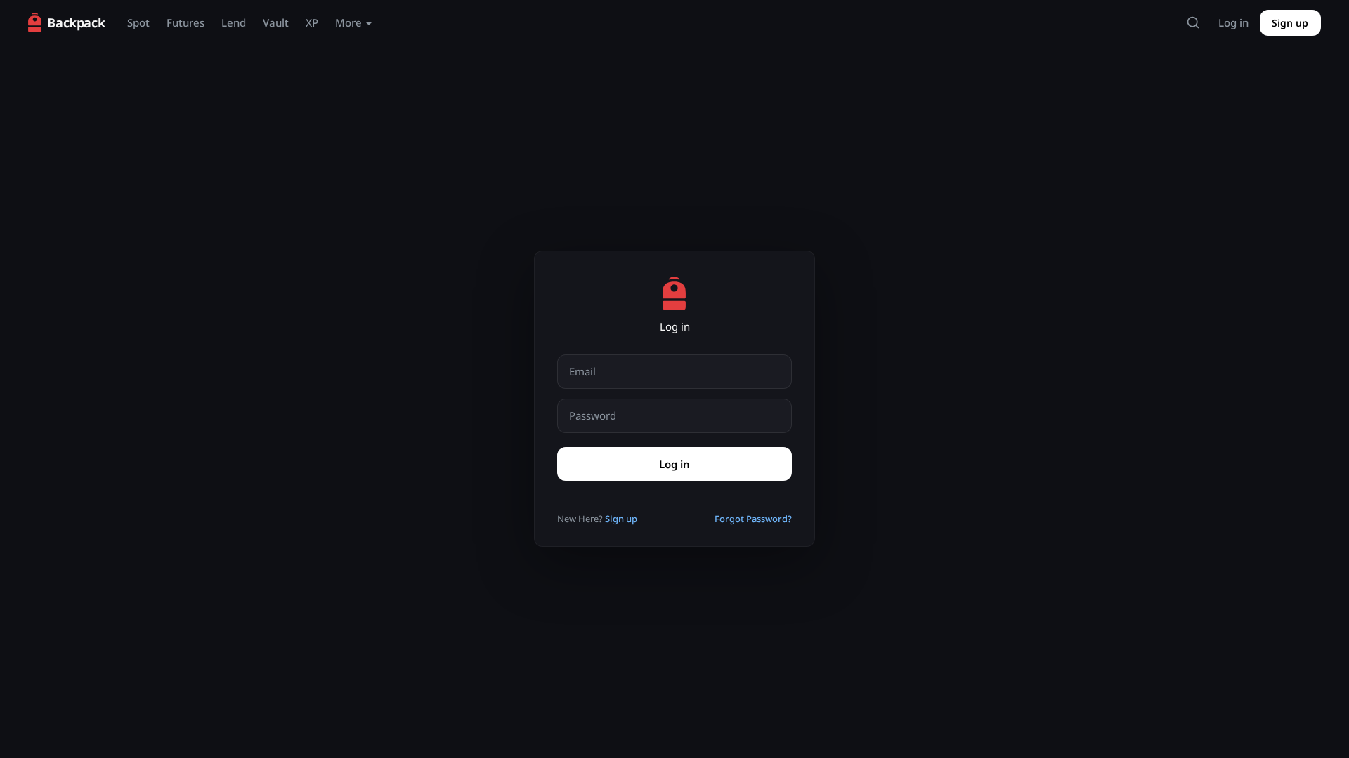Screenshot of login-backpack-exchange.com