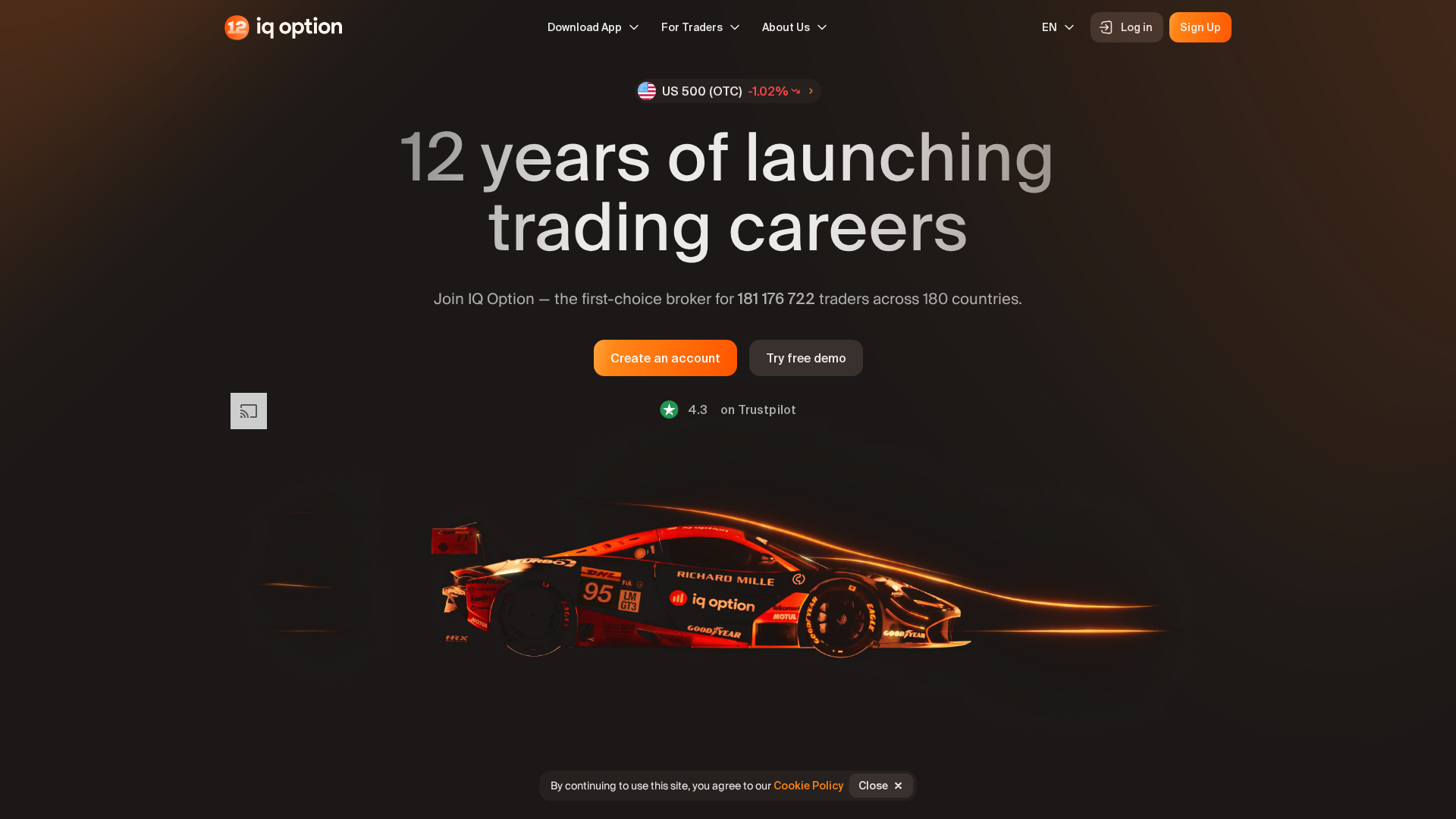 Screenshot of vipiq-option.com