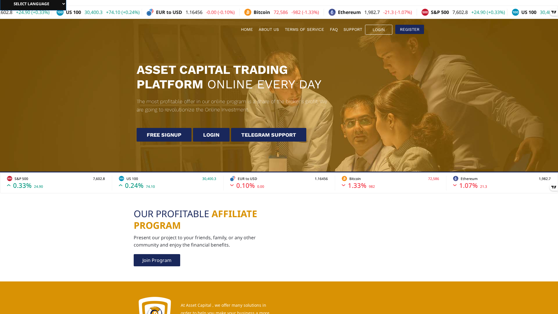 Screenshot of asst-capltal.live