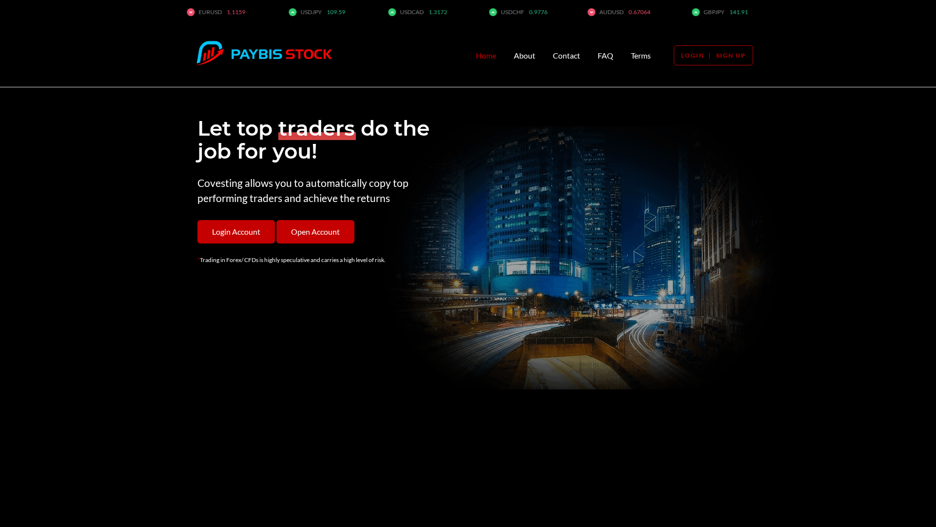 Screenshot of paybisstock.com