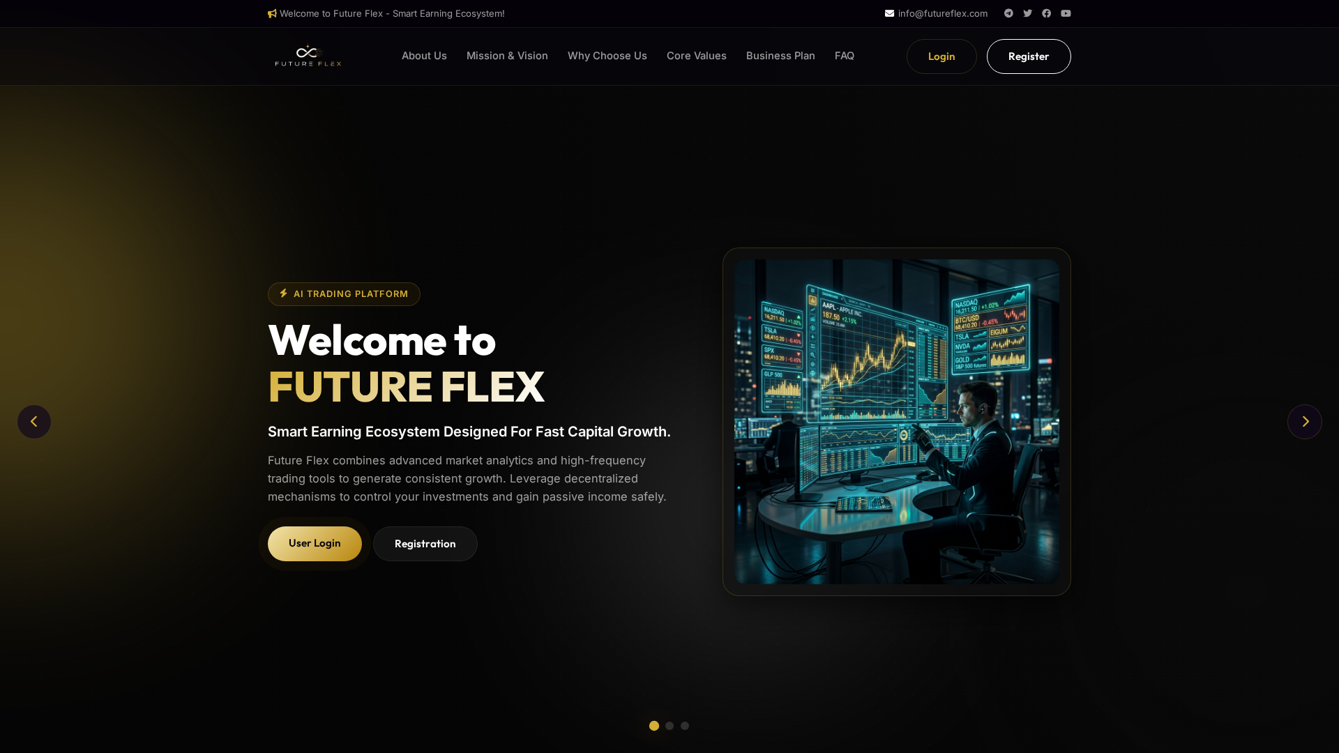 Screenshot of futureflex.live