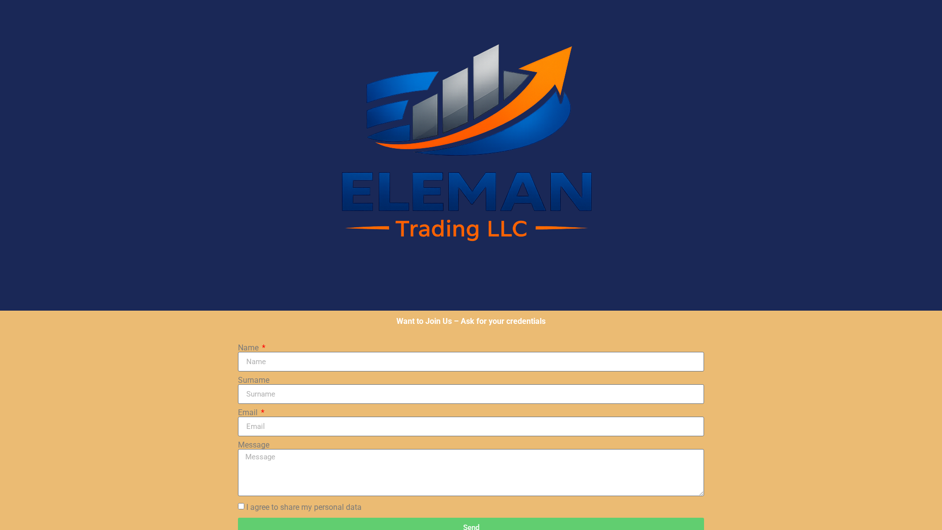Screenshot of elemantradingllc.com