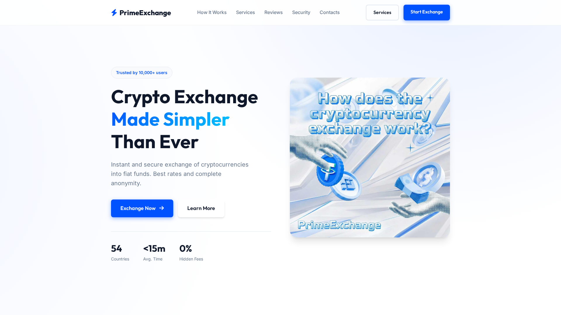 Screenshot of primeexchange.ltd