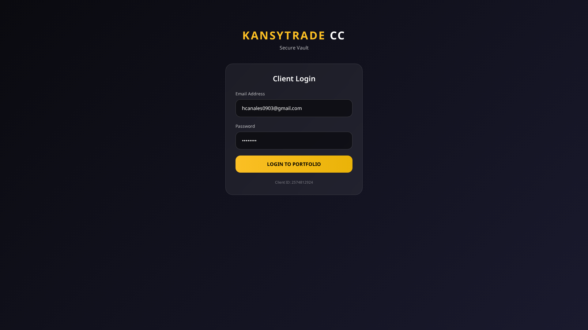 Screenshot of kansytradeplatform.org