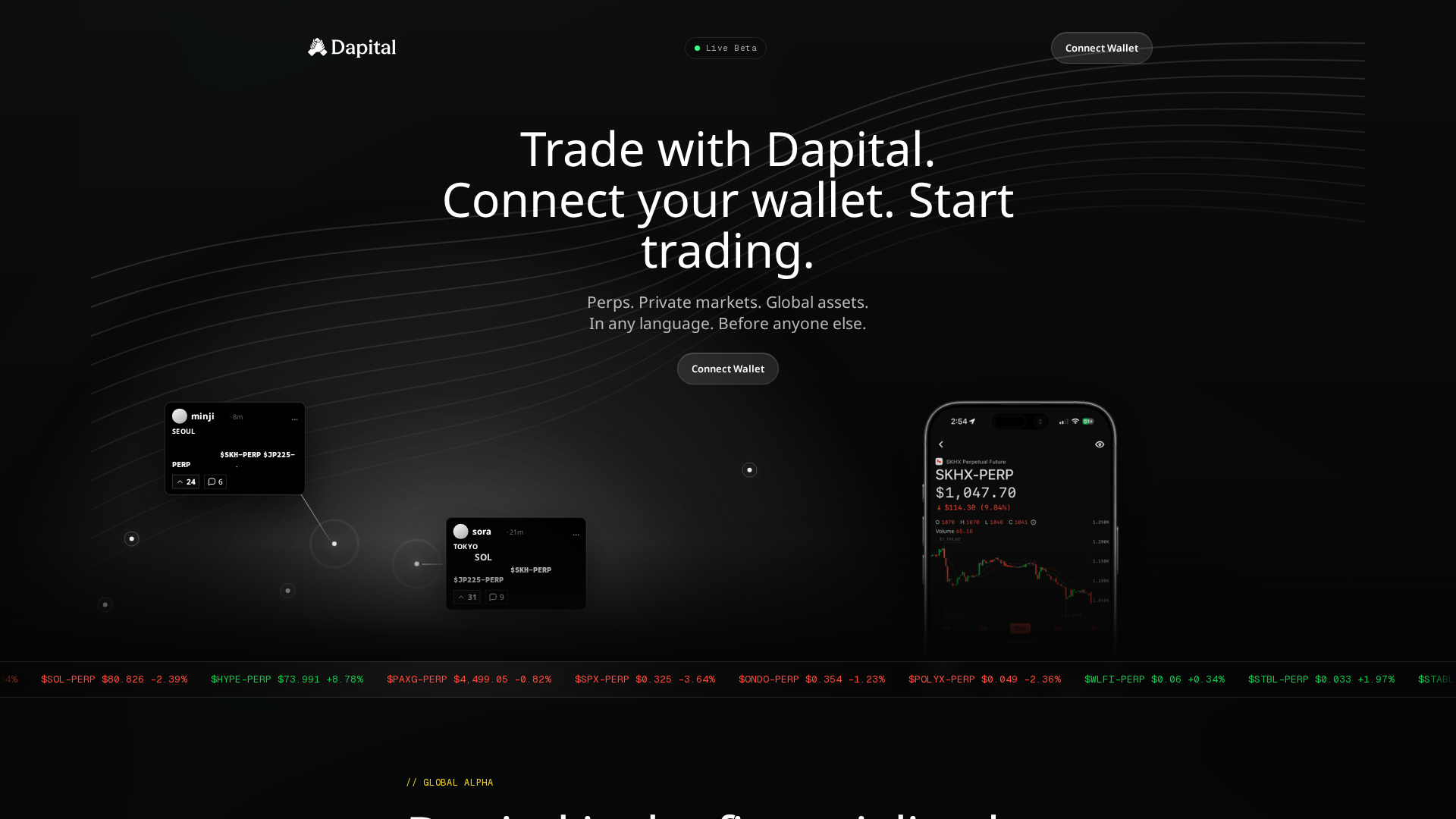 Screenshot of trade-dapital.xyz