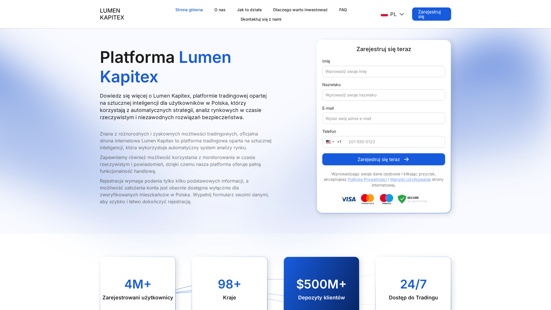 Screenshot of lumen-kapitex.com