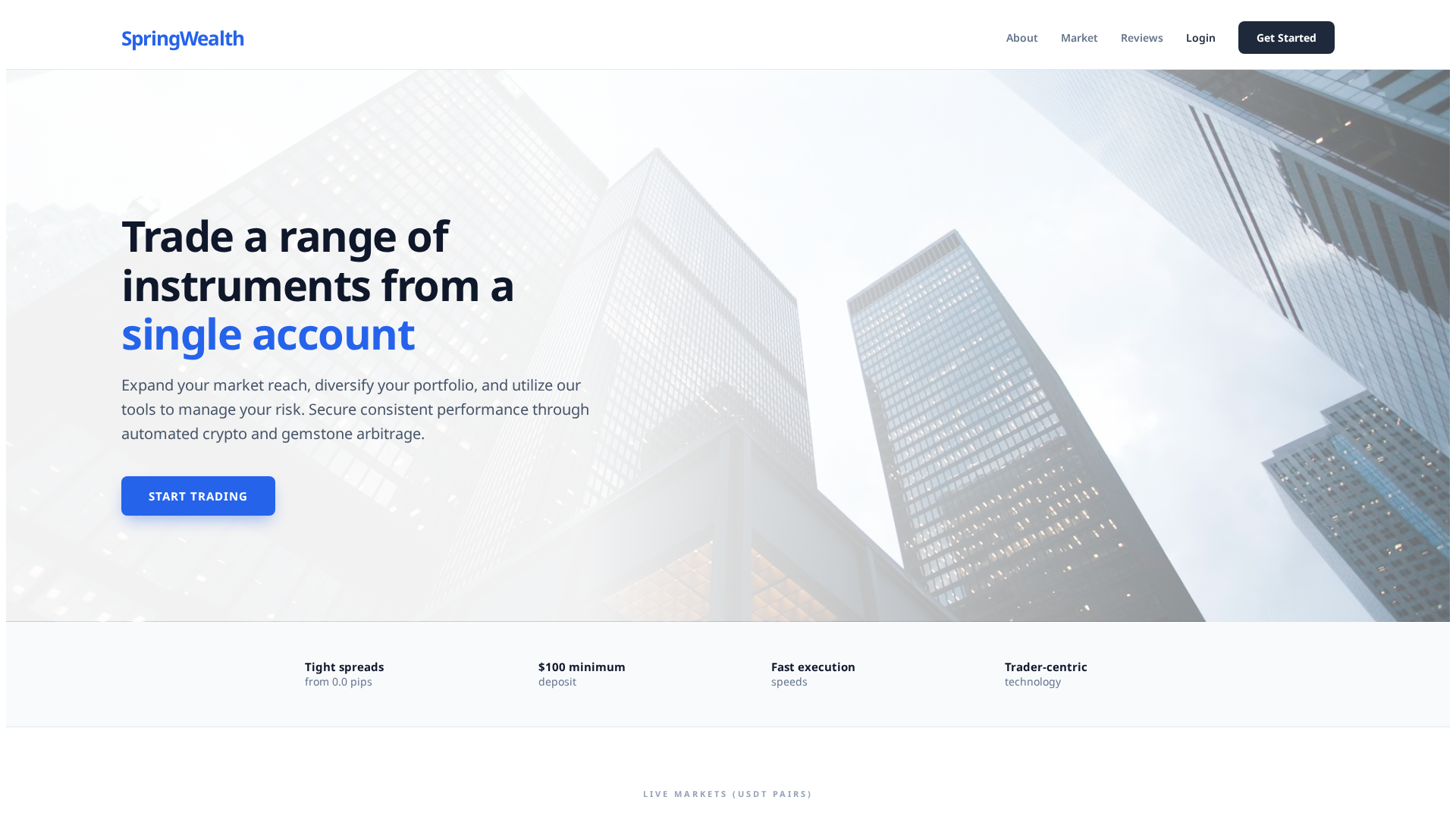 Screenshot of thespringwealth.com