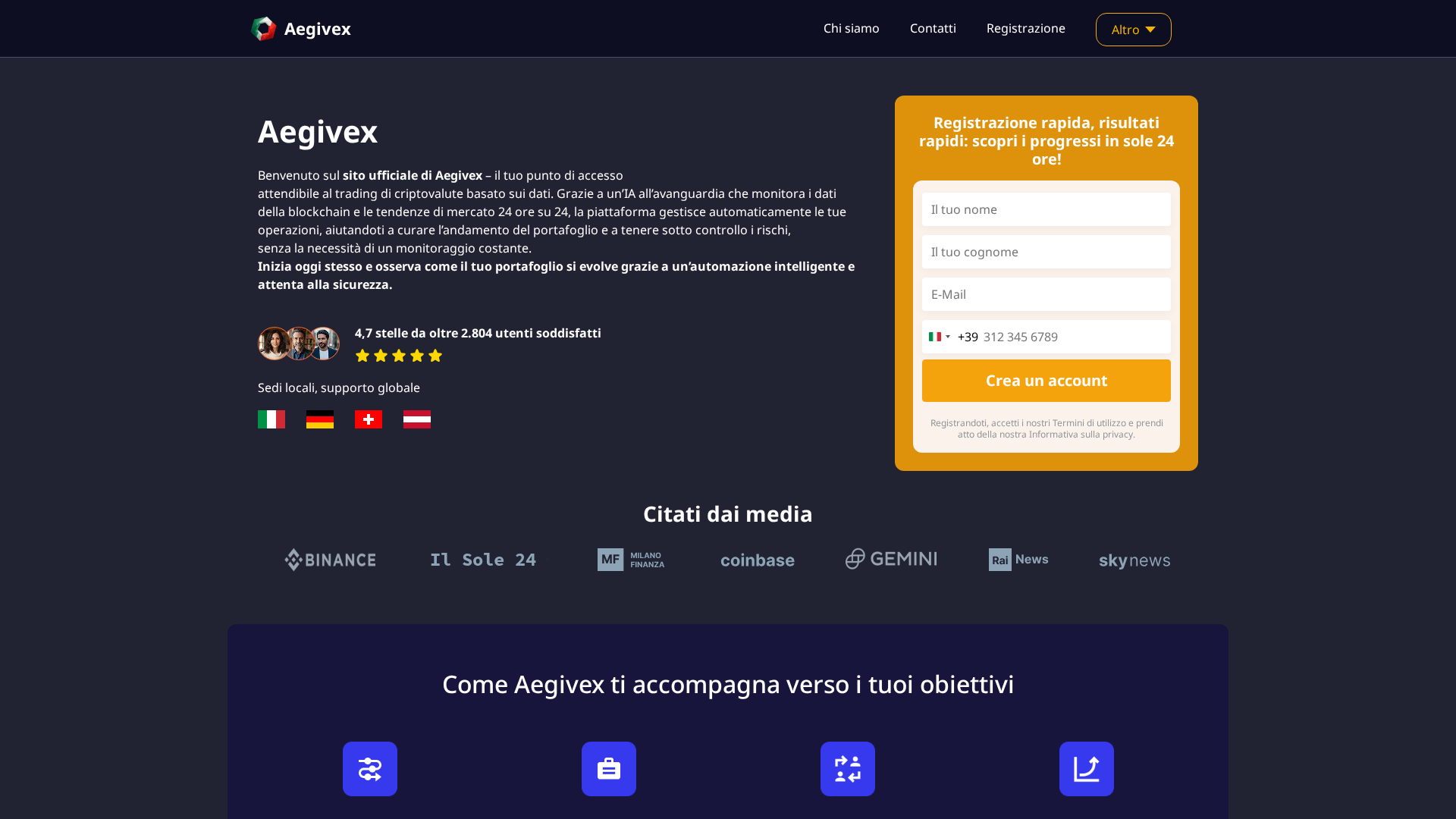 Screenshot of aegivex-it.net