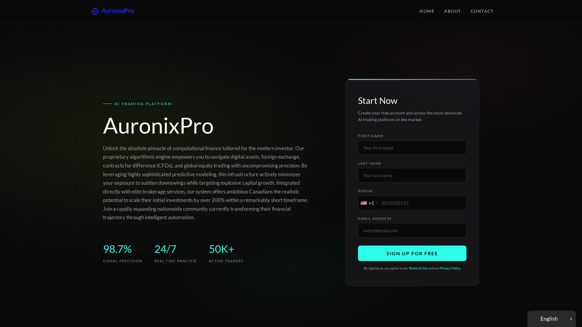 Screenshot of auronix-pro.net