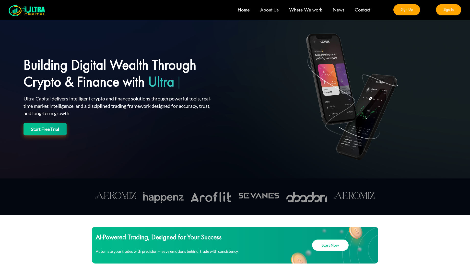 Screenshot of ultraacapital.com