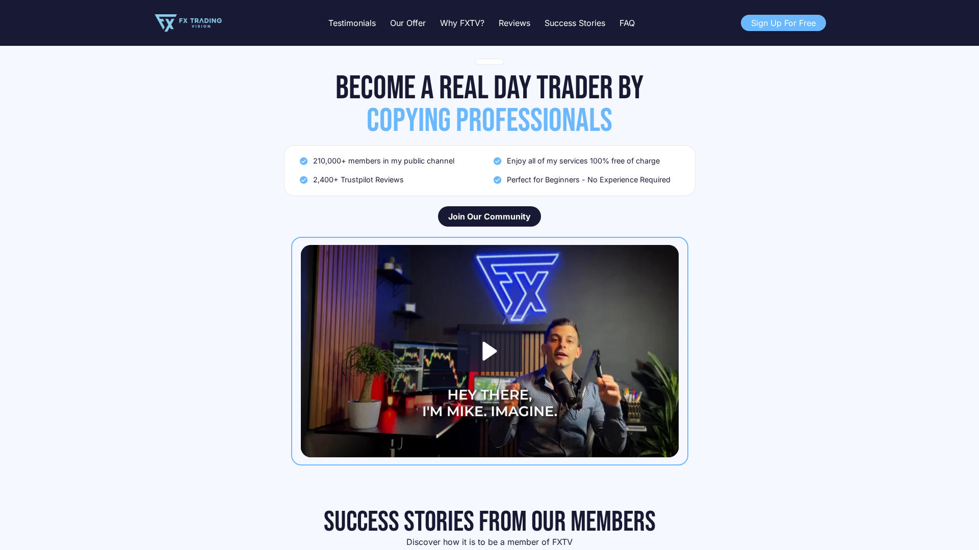 Screenshot of fx-tradingvision.com