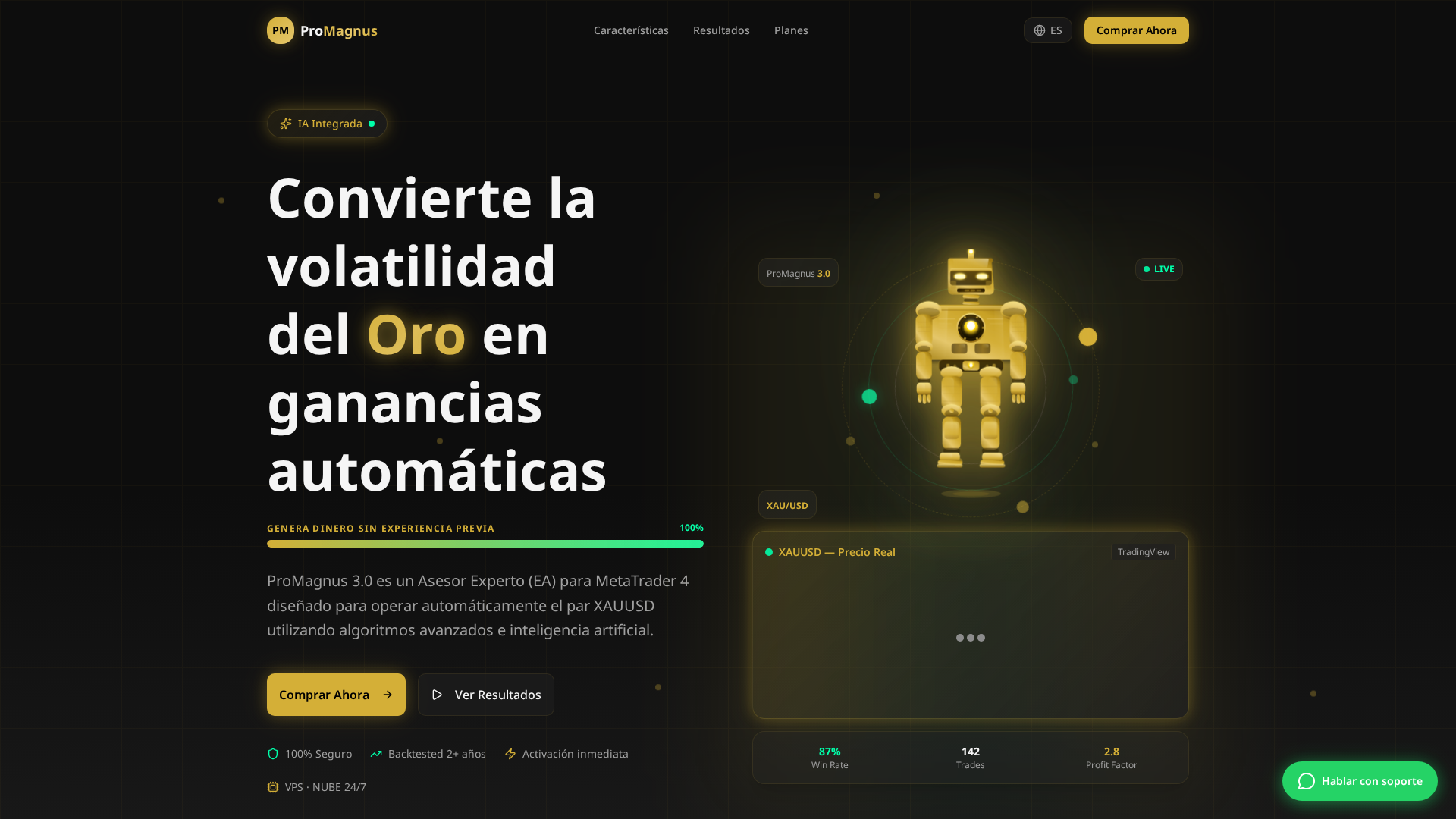 Screenshot of botpromagnus.com