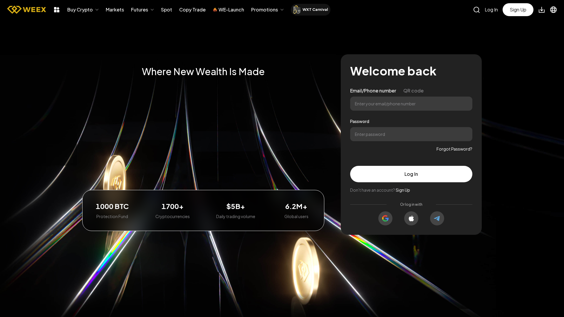 Screenshot of weex-users.com