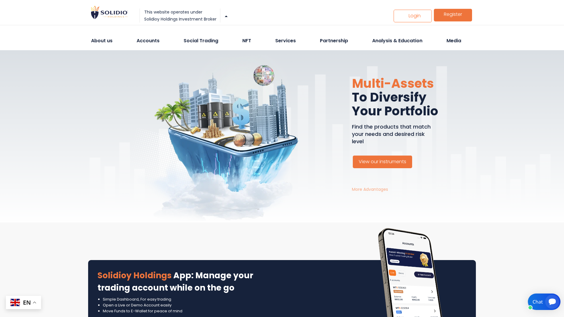 Screenshot of solidioyholding.online