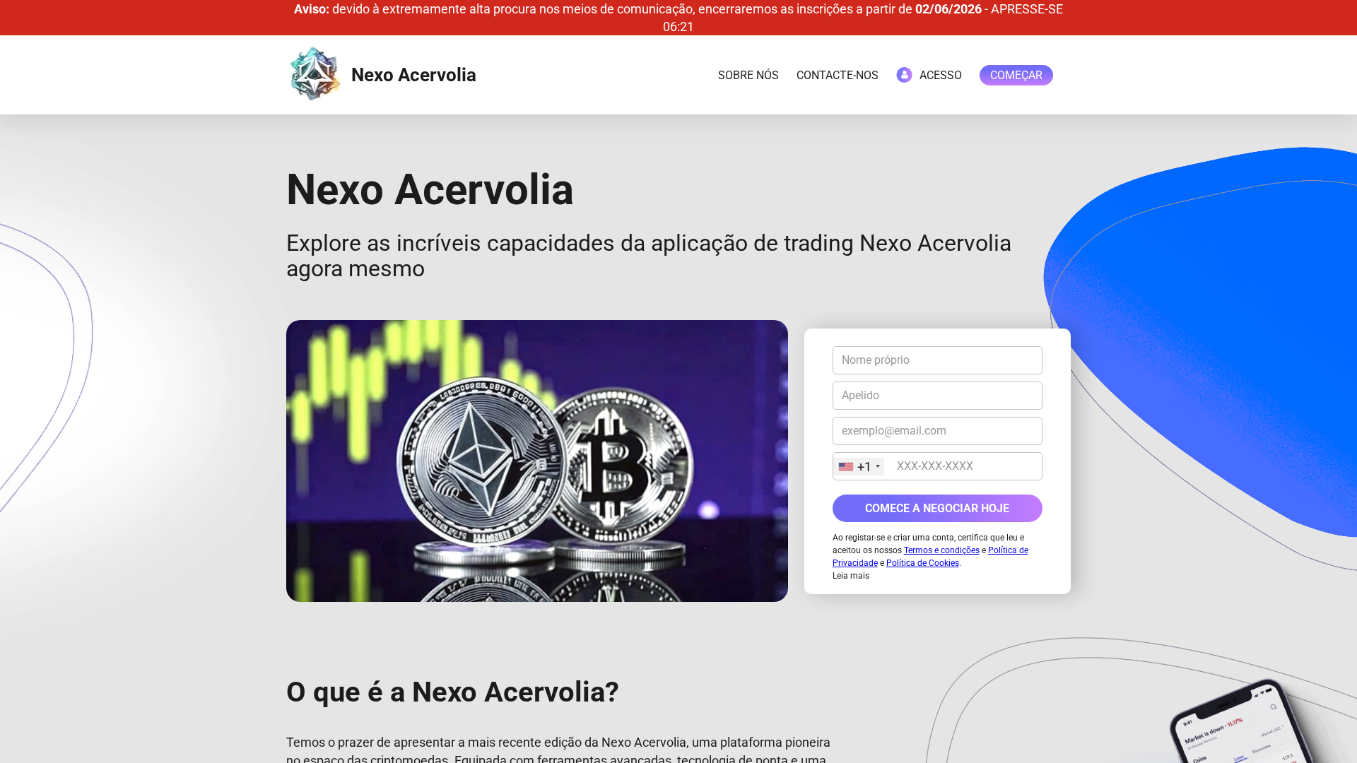 Screenshot of nexoacervoliaai.com