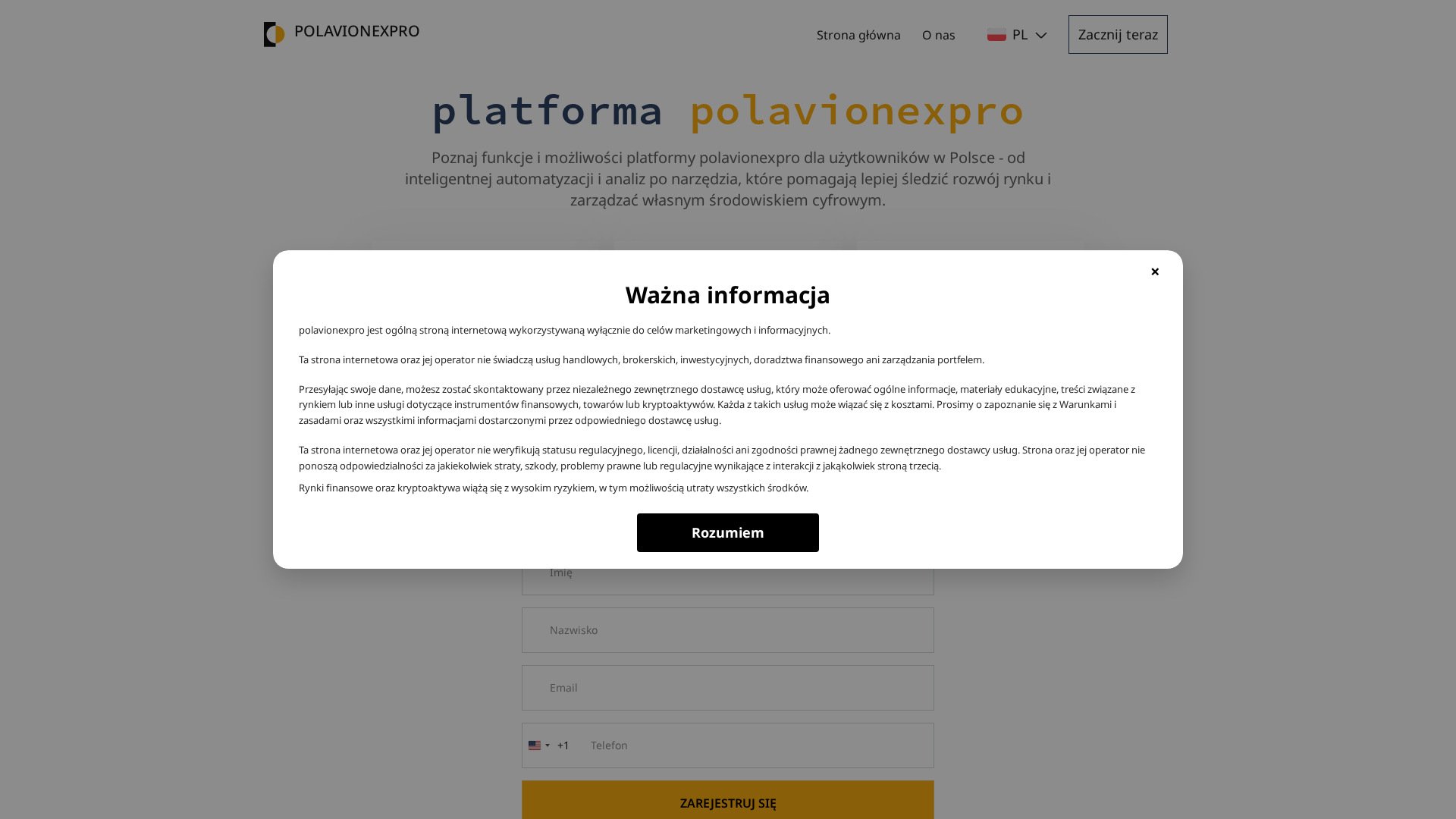 Screenshot of polavionexpro-ai.live