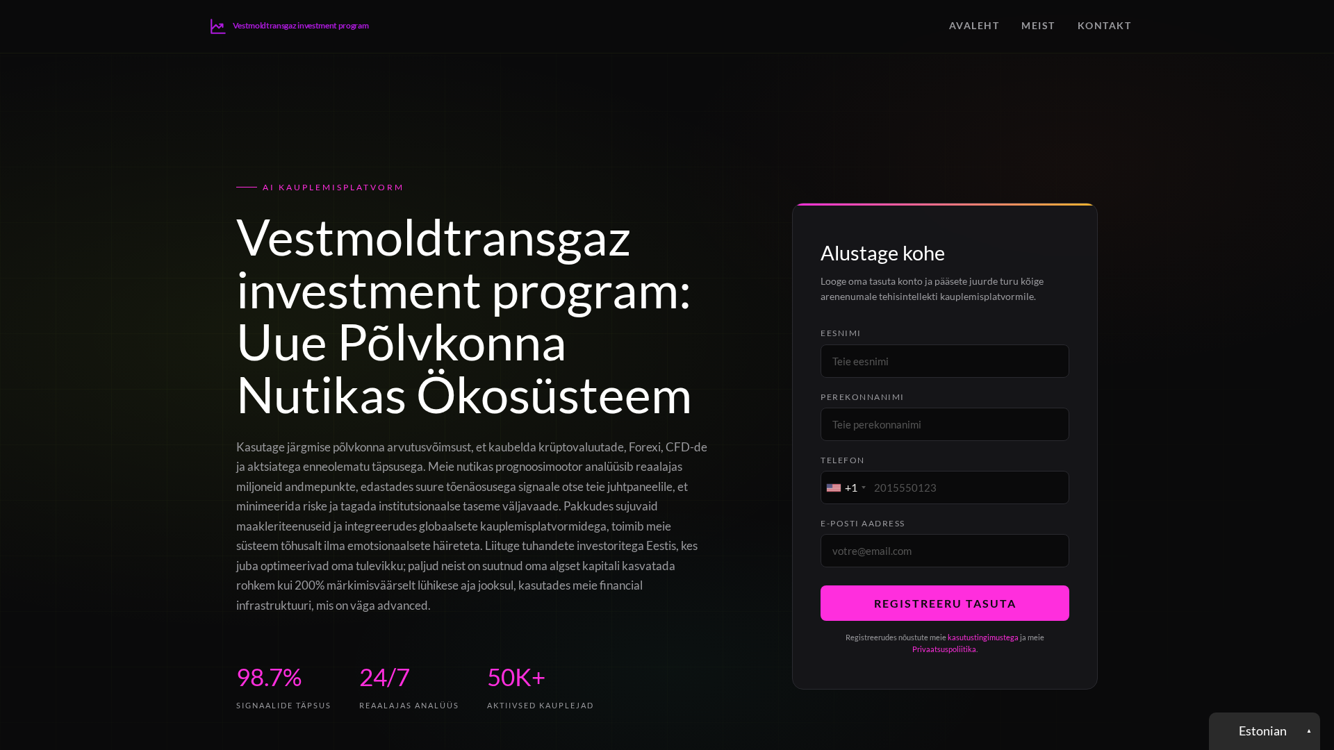 Screenshot of vestmoldtransgazprogram.com