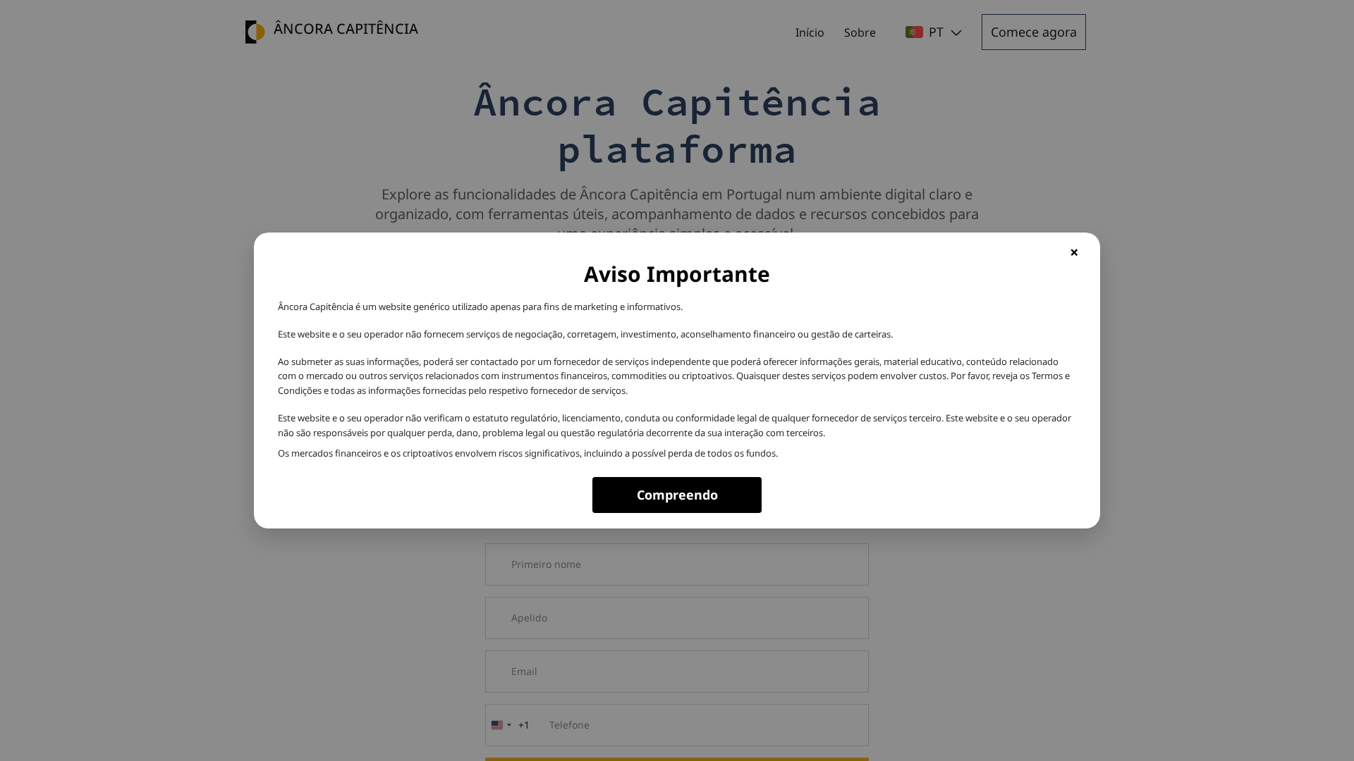 Screenshot of ancora-capitencia.live