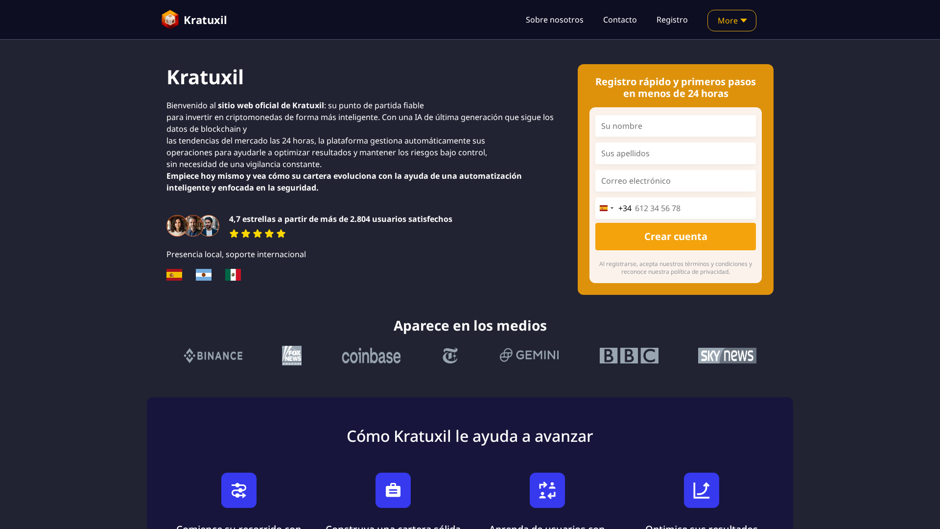 Screenshot of kratuxil-ai.es
