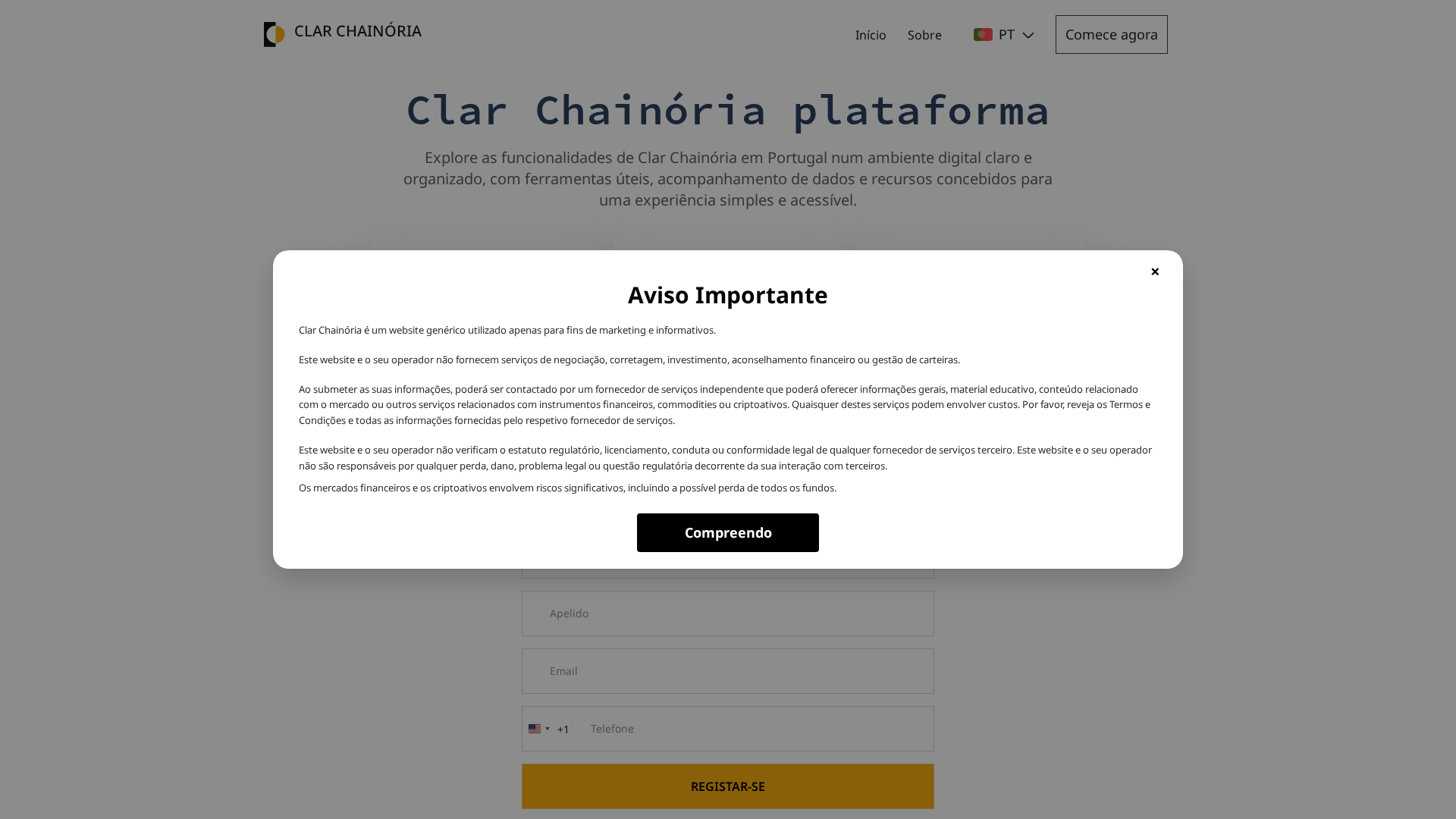 Screenshot of clar-chainoria.live