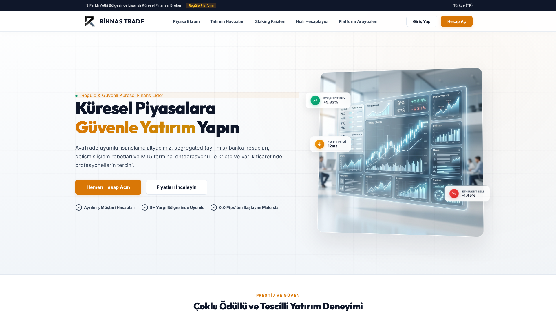 Screenshot of rinnastrade.com