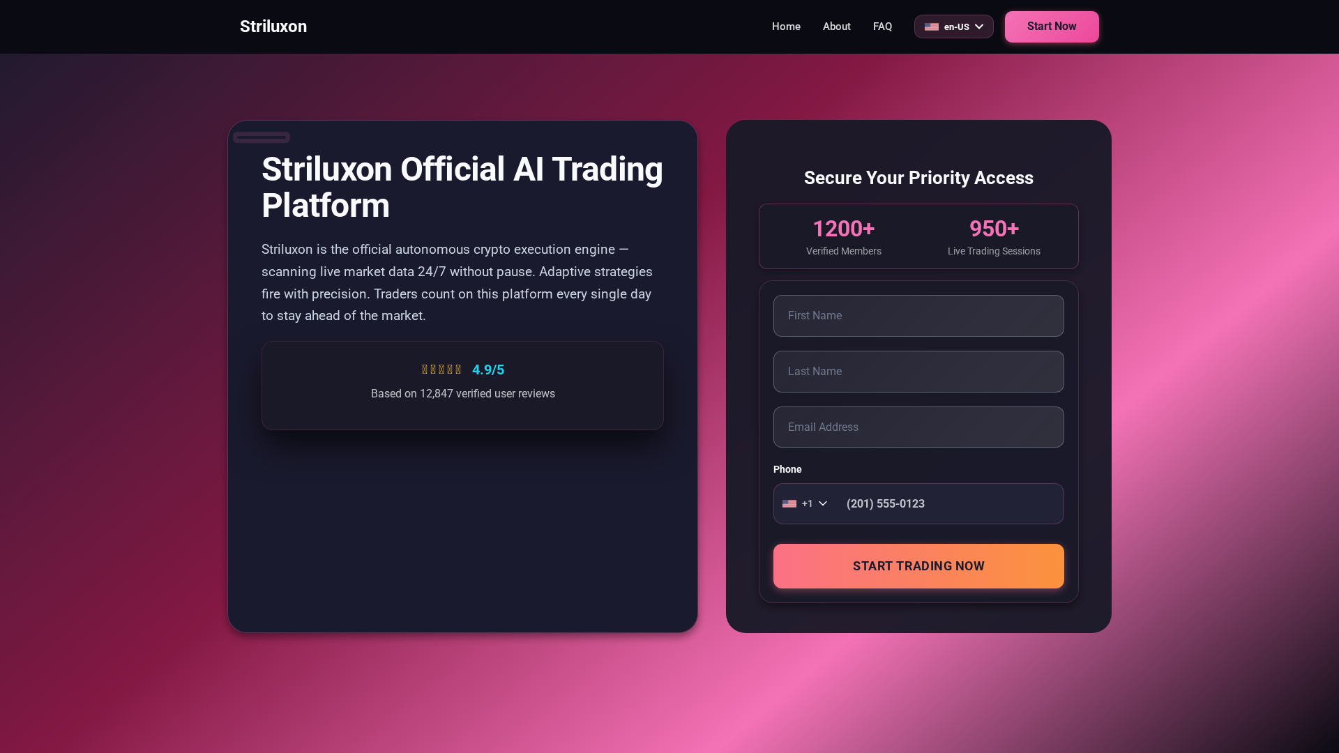 Screenshot of striluxon.tech