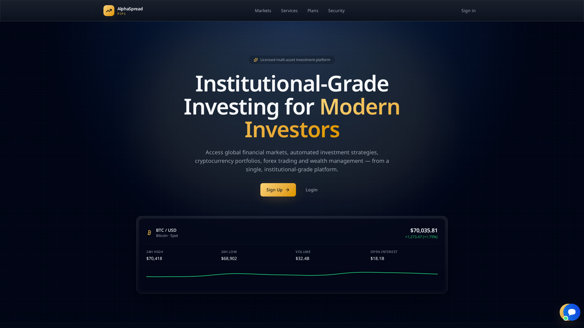 Screenshot of alphaspreadcapital.live