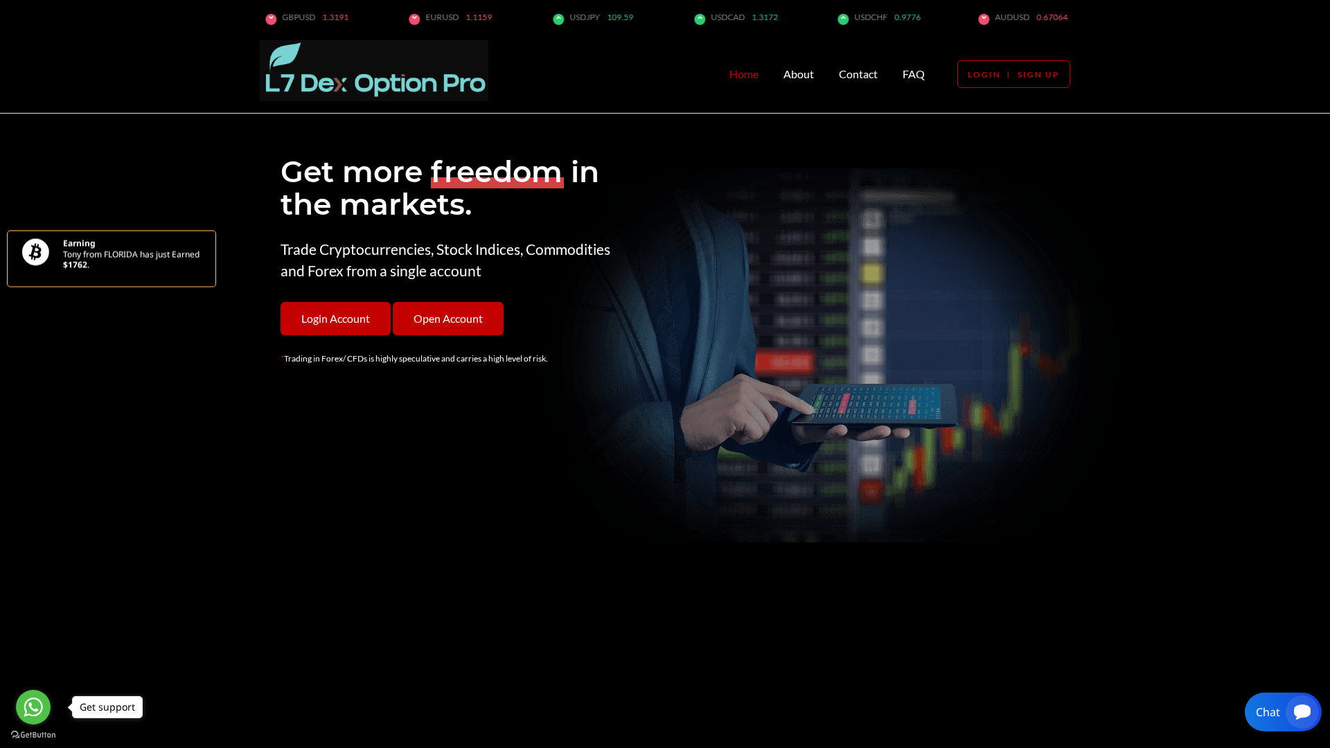 Screenshot of l7dexoption.com