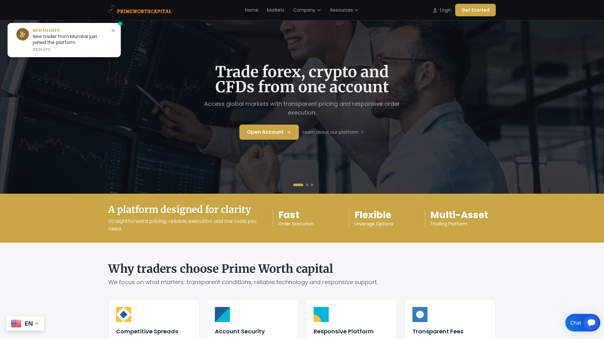 Screenshot of primeworthcapital.com