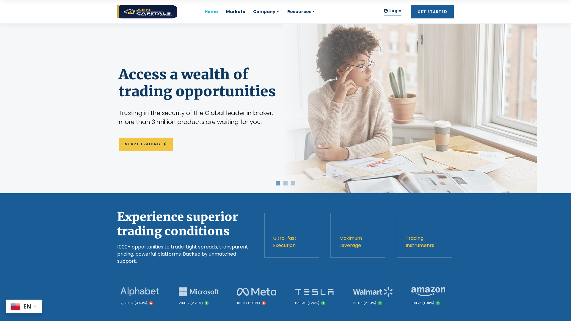 Screenshot of zencapitals.online